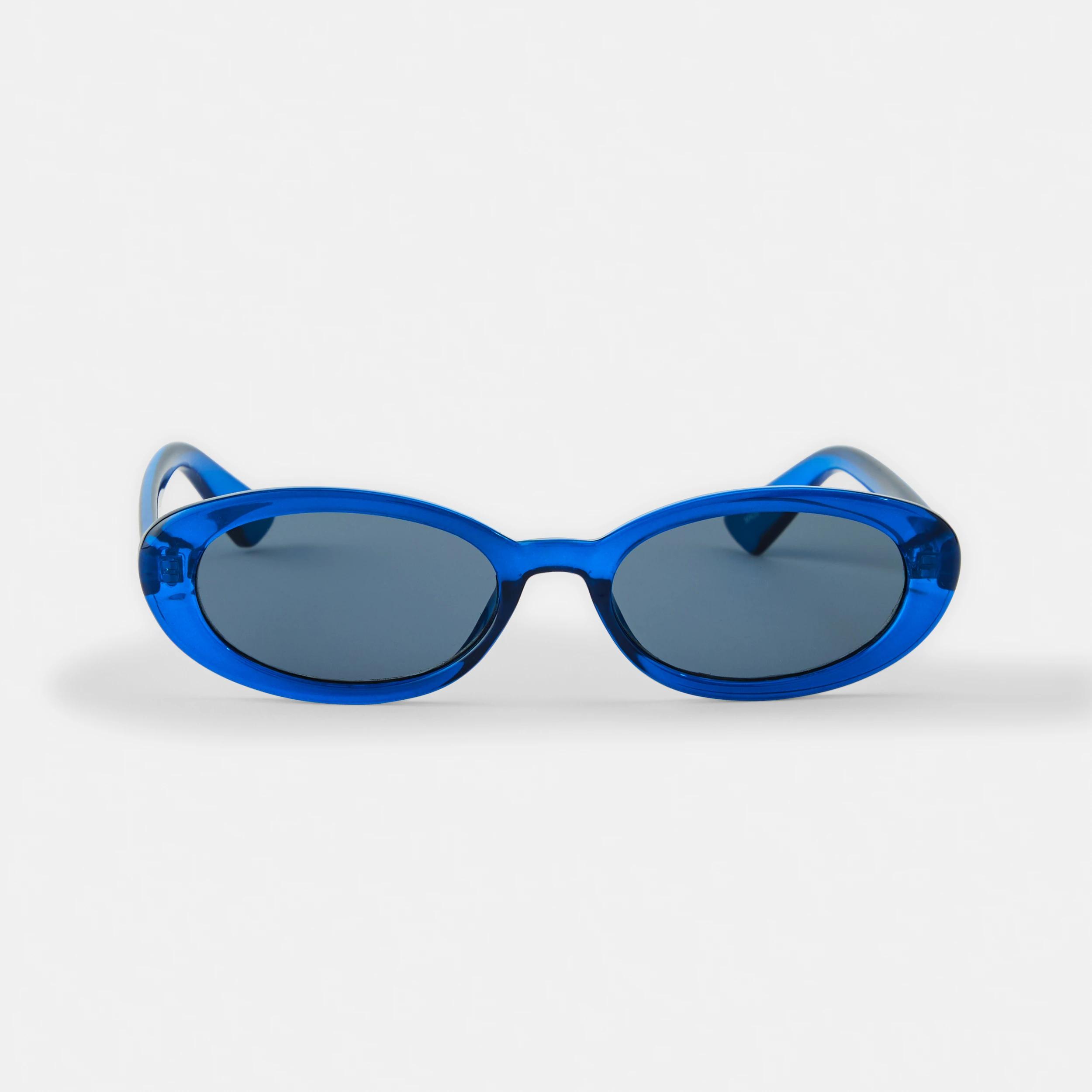 2 Oval Shape Sunglasses Trn Blue, 2 of 6