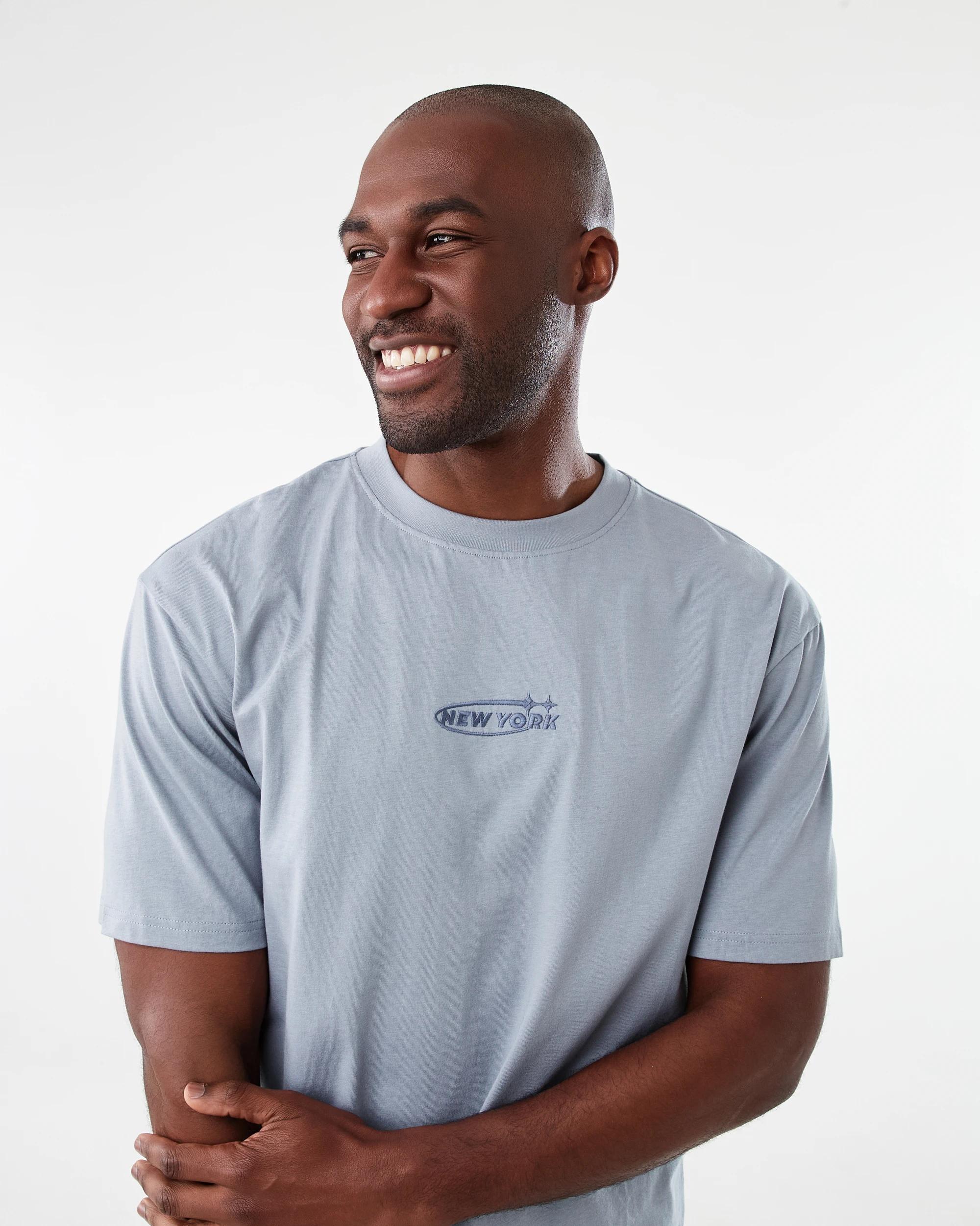 4 Pastel Print T-shirt Blu Cloud, 4 of 6