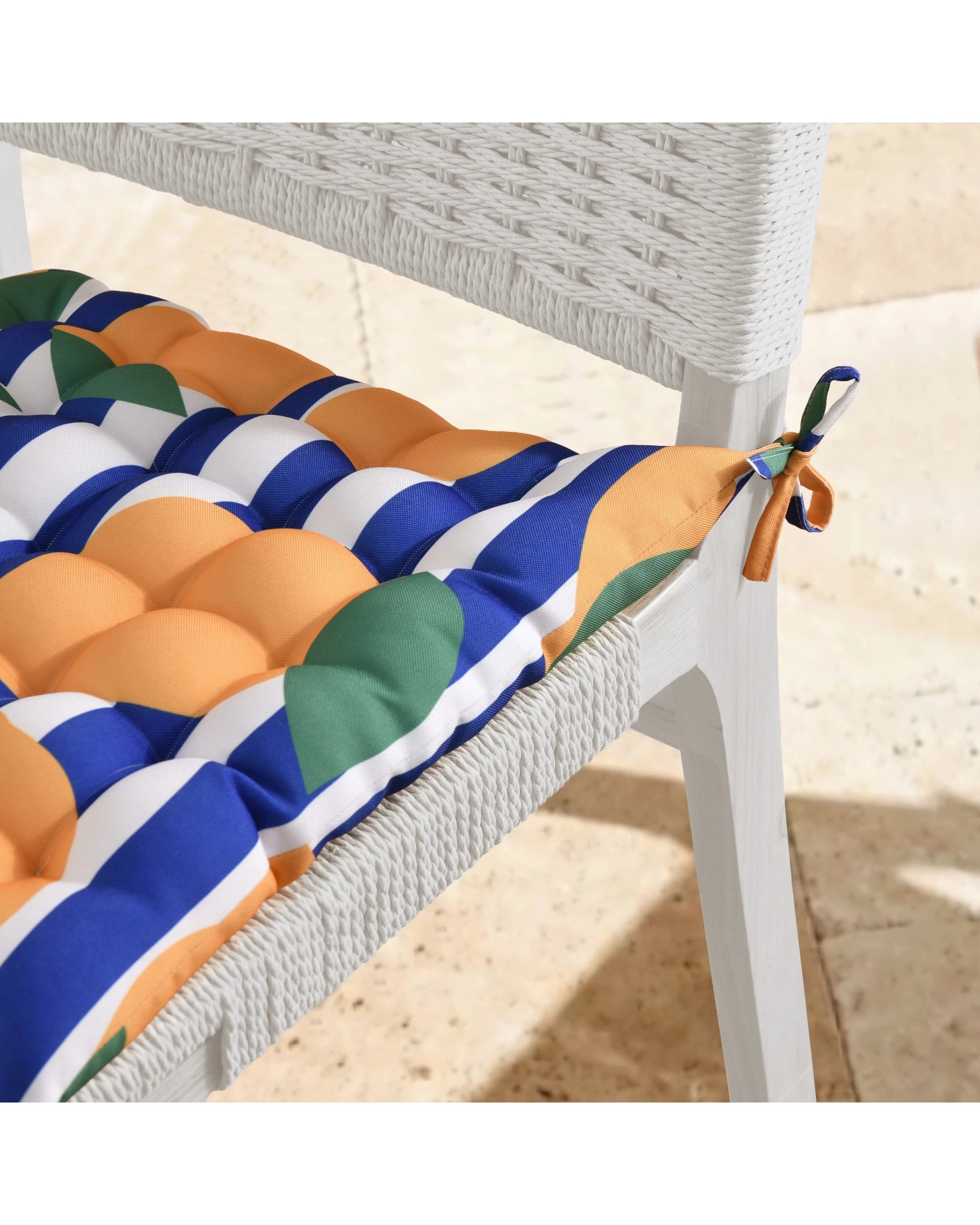 6 Vibes Limone Printed Outdoor Seat Cushions (Set of 4) 40x40cm - Limone, 6 of 8