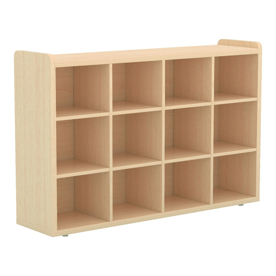 2 Young Kids Educational 12 Cube Mobile Storage Unit Oak, 2 of 3