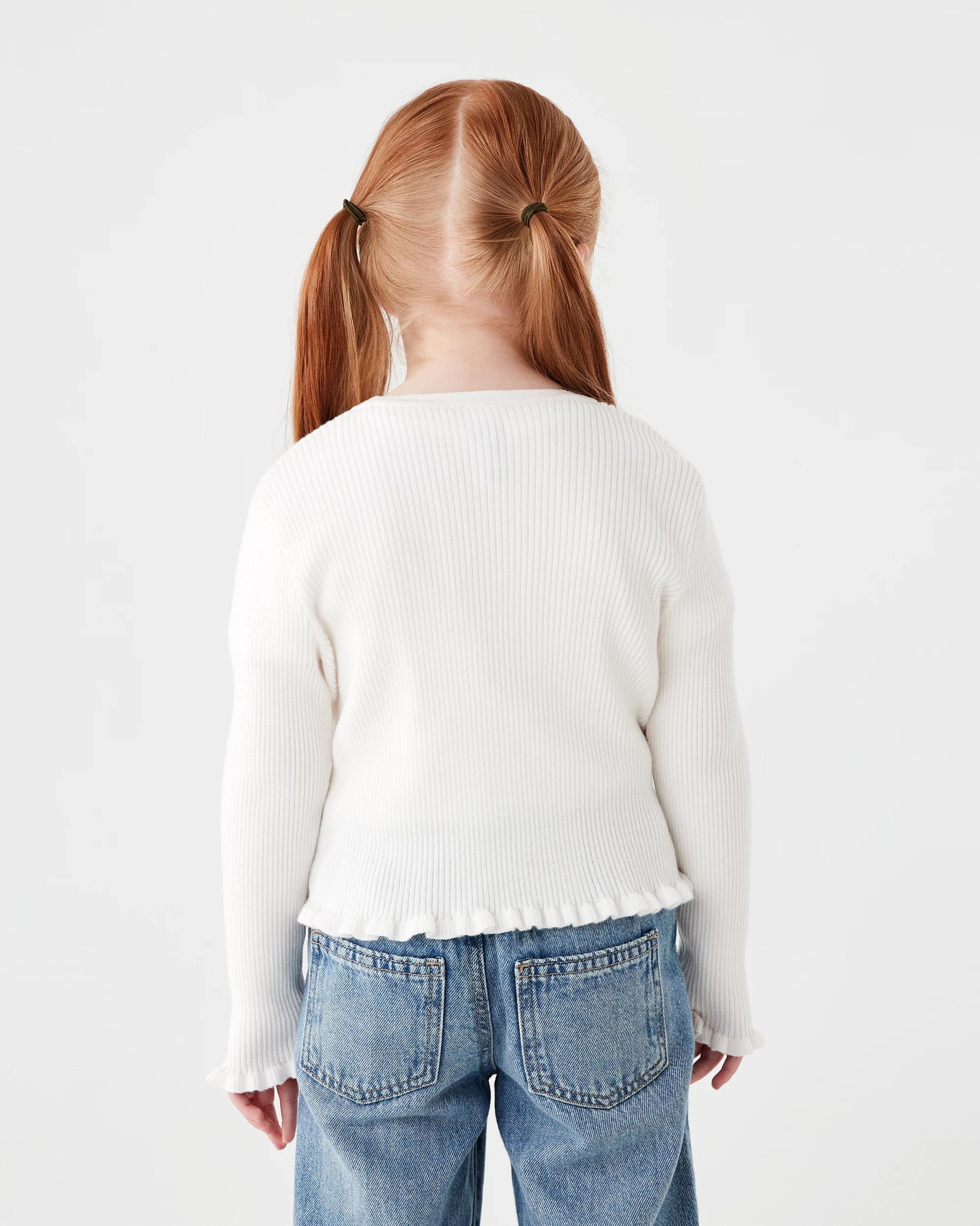 3 Button Up Front Cardigan Gardenia, 3 of 9