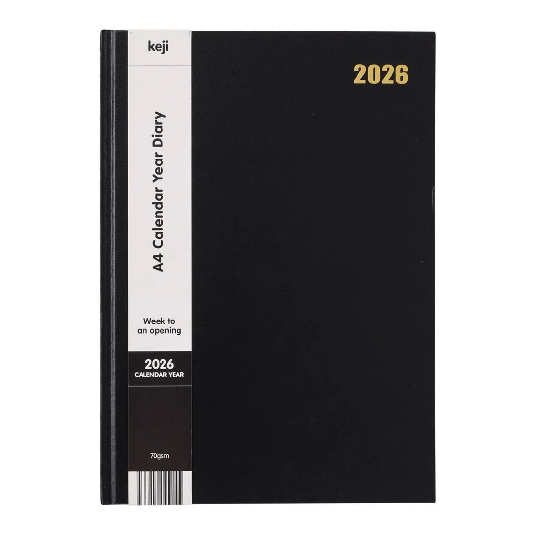 1 Keji A4 WTV Hardcover 2026 Diary Black, 1 of 7