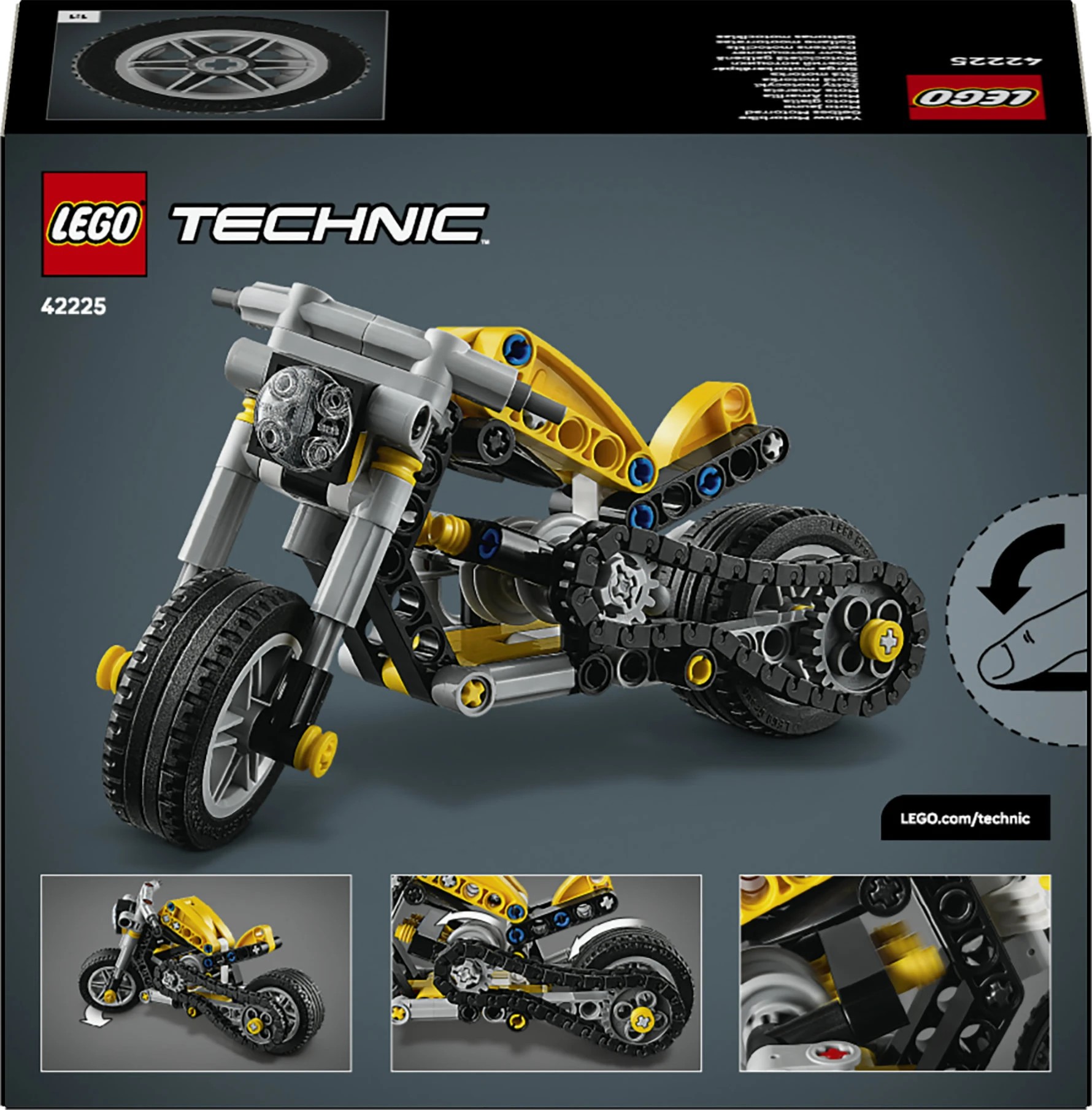 10 LEGO Technic Yellow Motorbike 42225, 10 of 10
