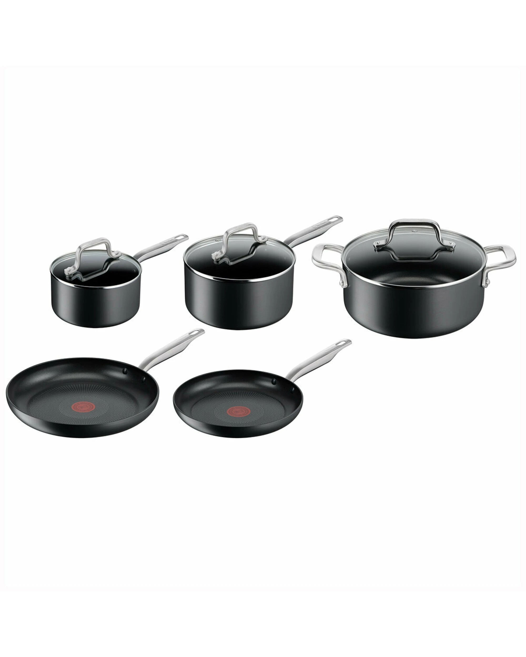 1 Tefal Premium Specialty Hard Anodised Induction Non-Stick 5 Piece Cookware Set, 1 of 5