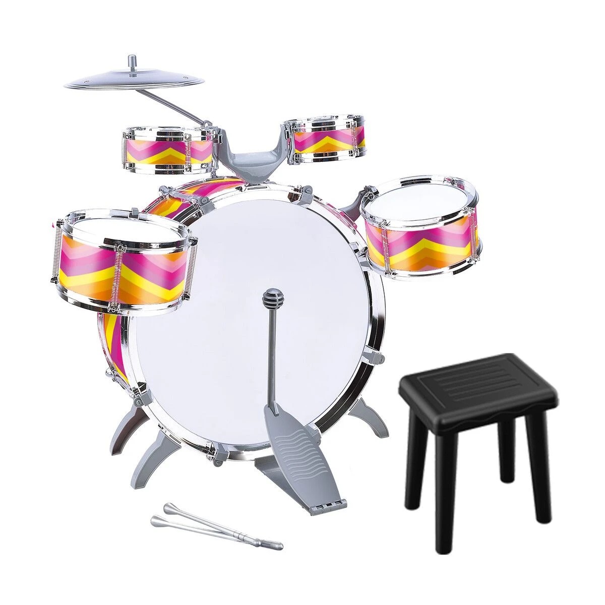 1 AUSWAY Jazz Drum Play Set Kids Childrens Musical Educational, 1 of 4