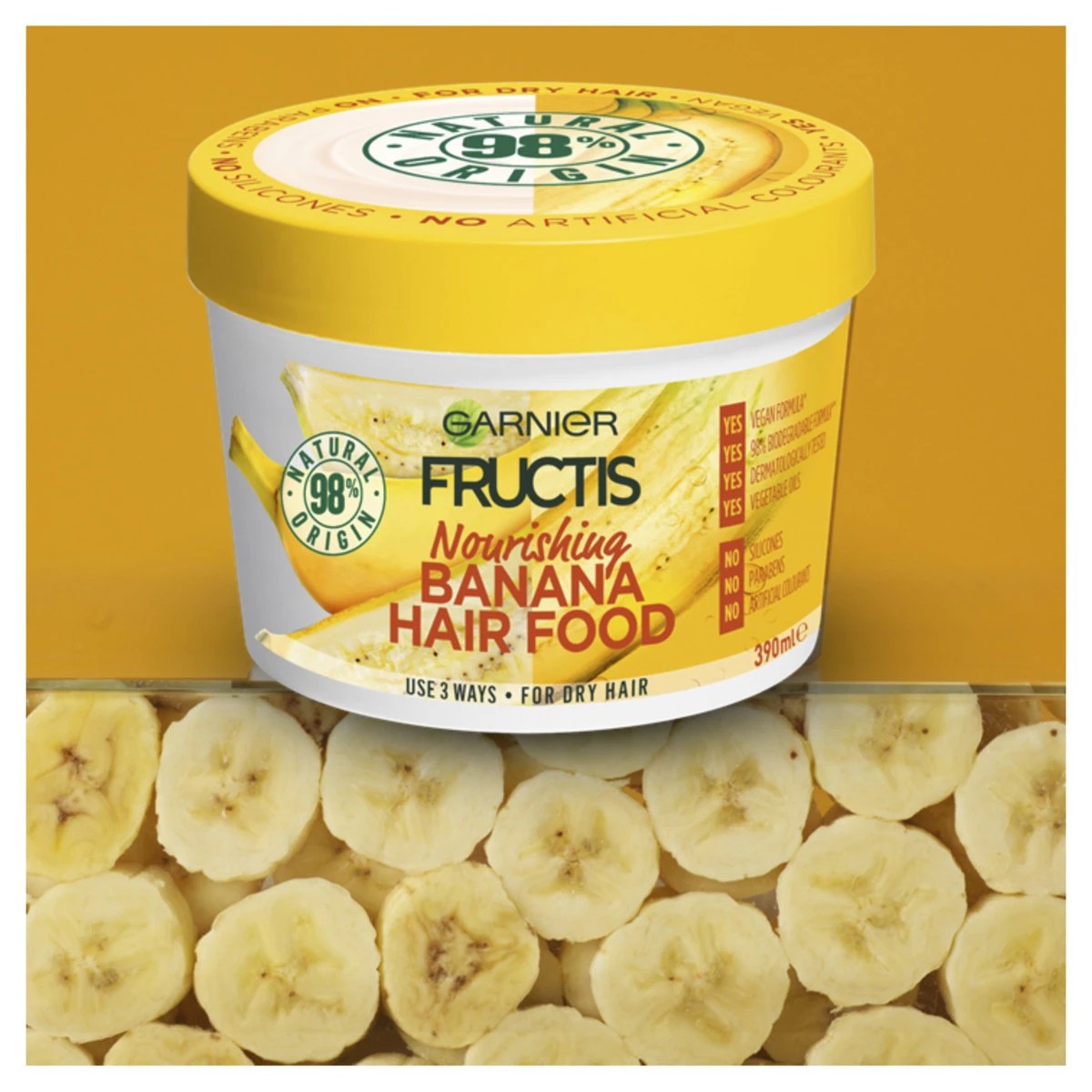 3 Garner Fructis Nourishing Banana Hair Food 390ml, 3 of 6