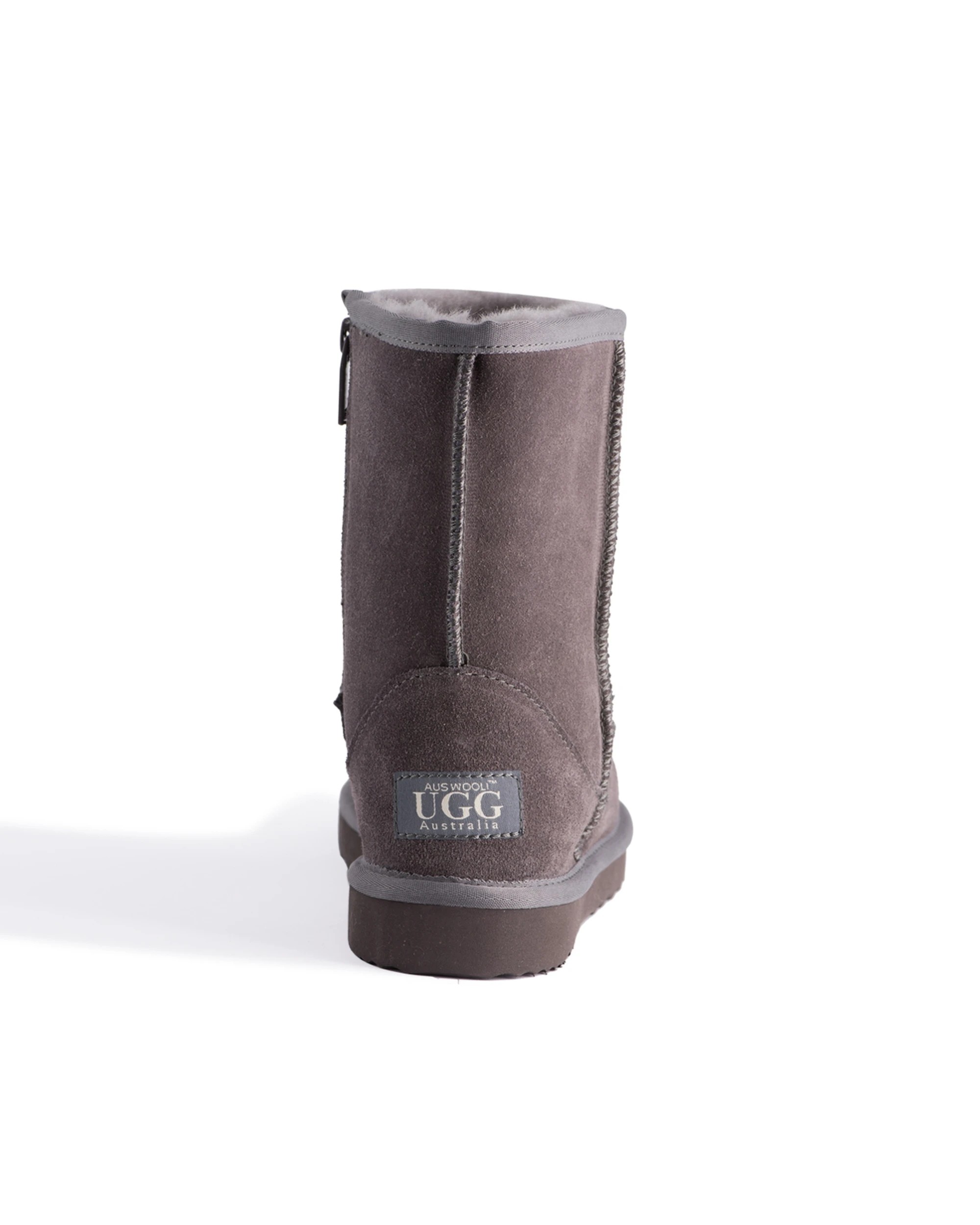 3 Aus Wooli Ugg Mid Calf Zip Up Sheepskin Boot, 3 of 6