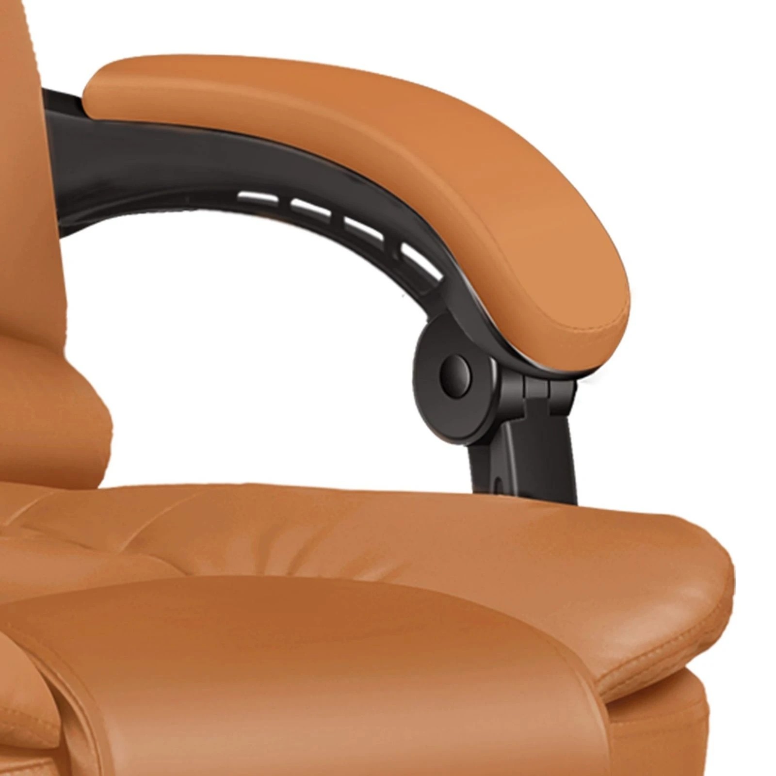 8 Alfordson Massage Office Chair Heated Seat Gaming Executive Racer PU Leather - Brown, 8 of 10