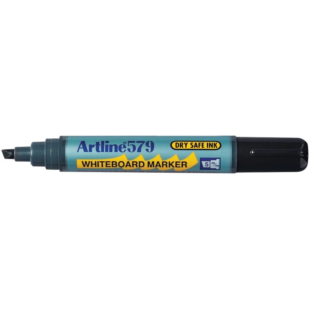 2 Artline 579 Whiteboard Markers Chisel Black 12 Pack, 2 of 2