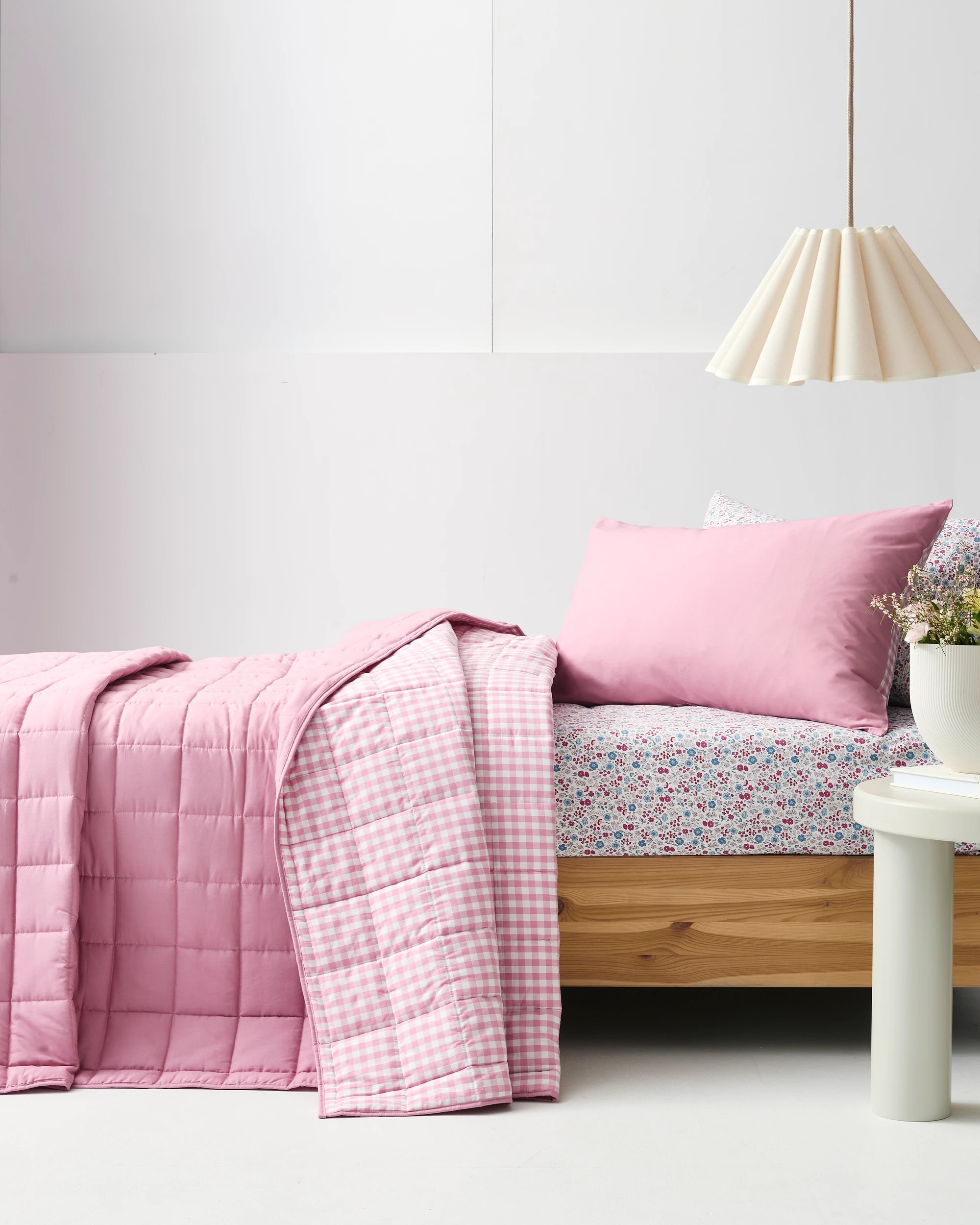 2 Target Parker Gingham Comforter Set - Queen Bed - Pink, 2 of 10