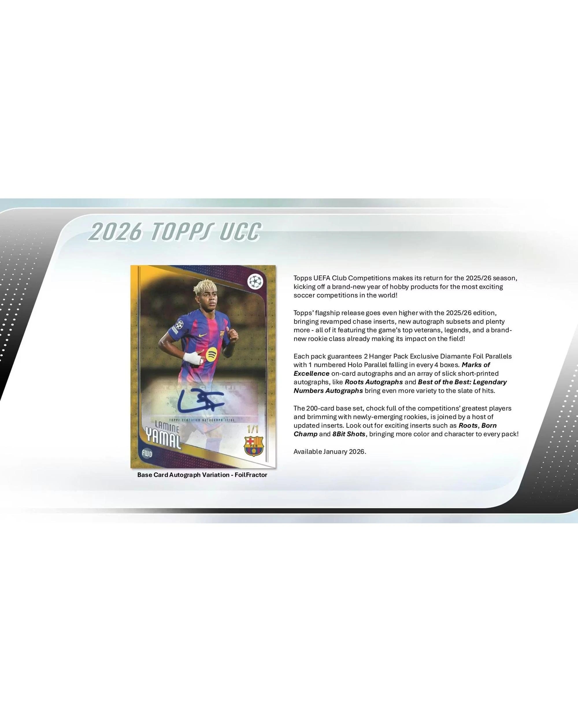 4 Topps UEFA Club Competitions Soccer 2025/2026 Hanger Box, 4 of 5