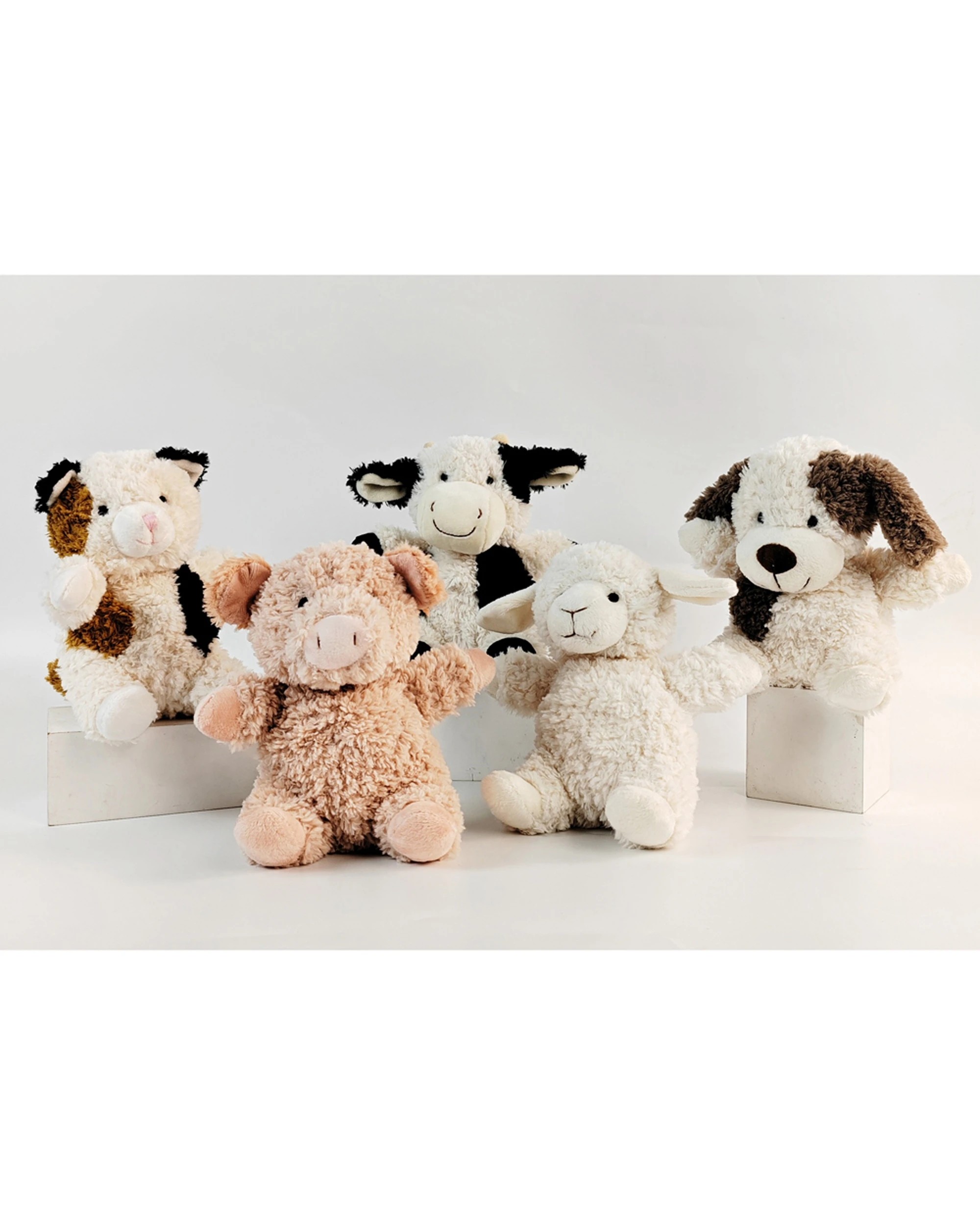 2 Urban Curly Cow 18cm Soft Toy Animal Plush Adorable - Multi, 2 of 3