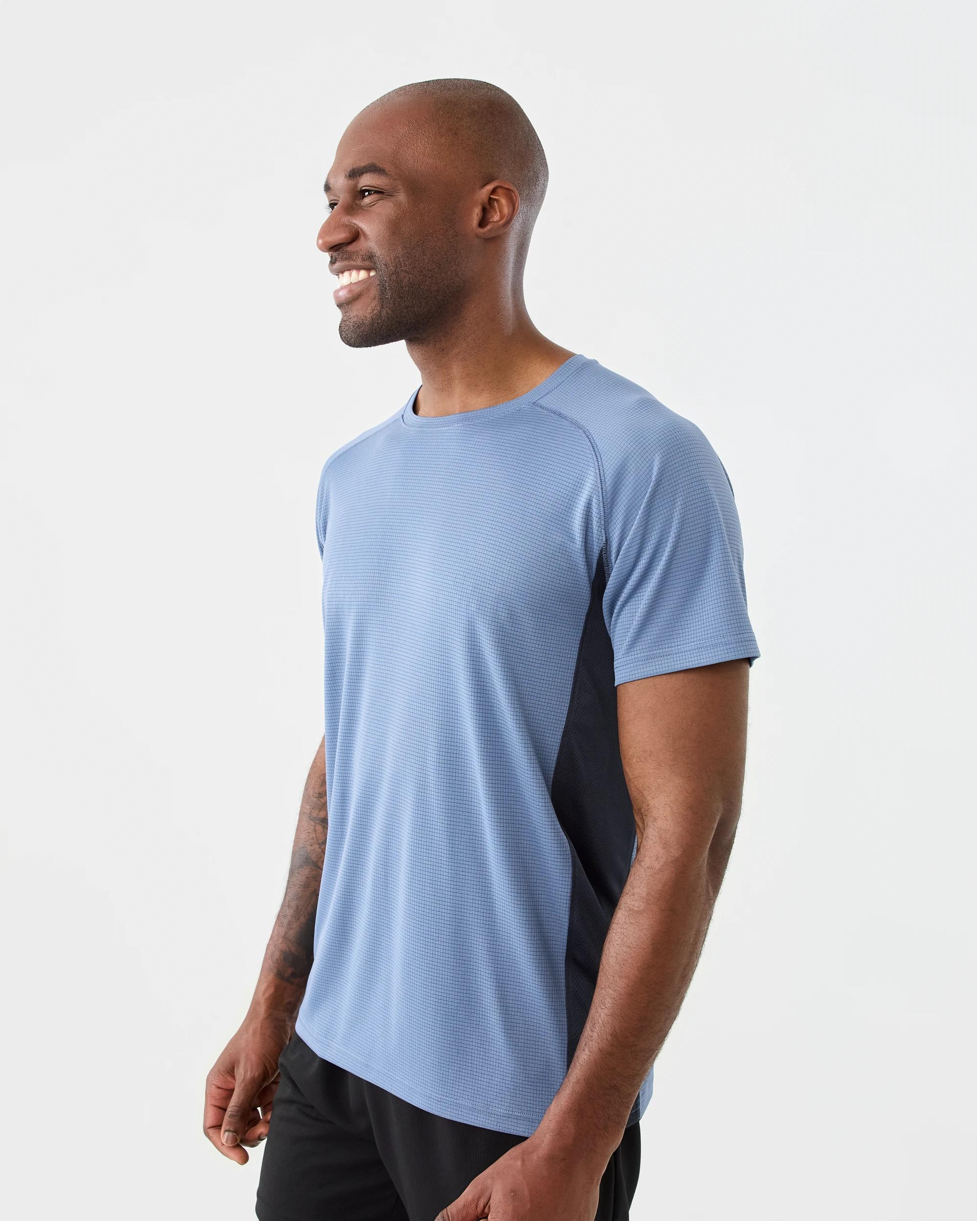 2 Active Mens Performance T-shirt Blue/navy, 2 of 7
