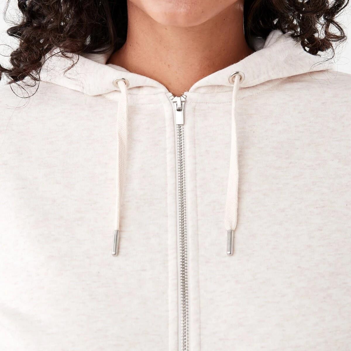 6 Long Sleeve Zip Through Hoodie Soft Bge, 6 of 7