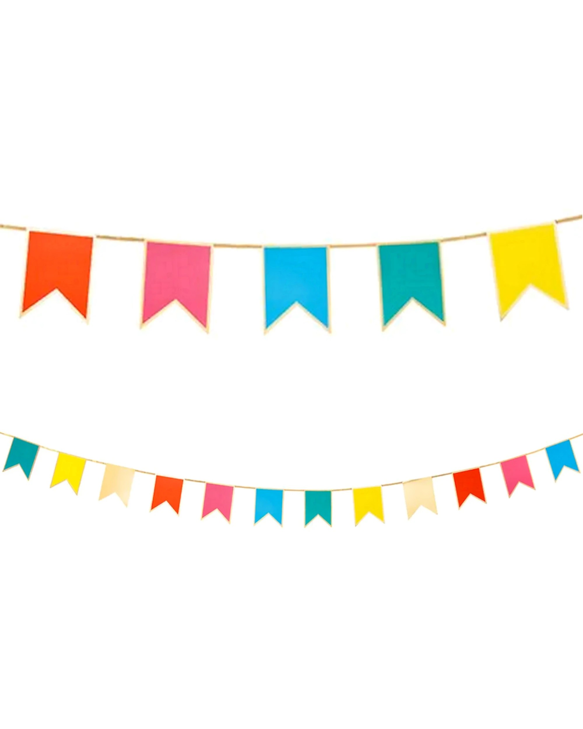 1 Talking Tables Rainbow Pennant Banner 3m - Assorted, 1 of 4
