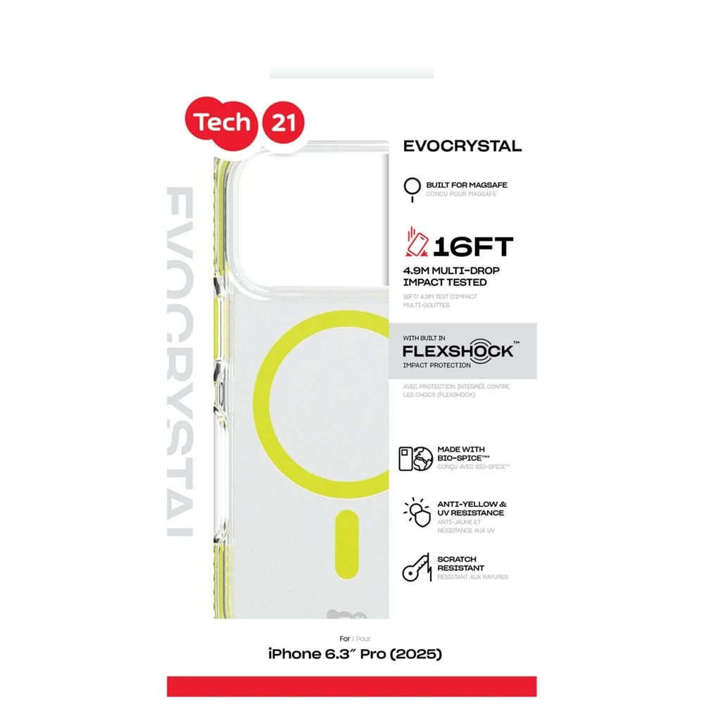 5 Tech21 EvoCrystal iPhone 17 Pro MagSafe Case Green, 5 of 5