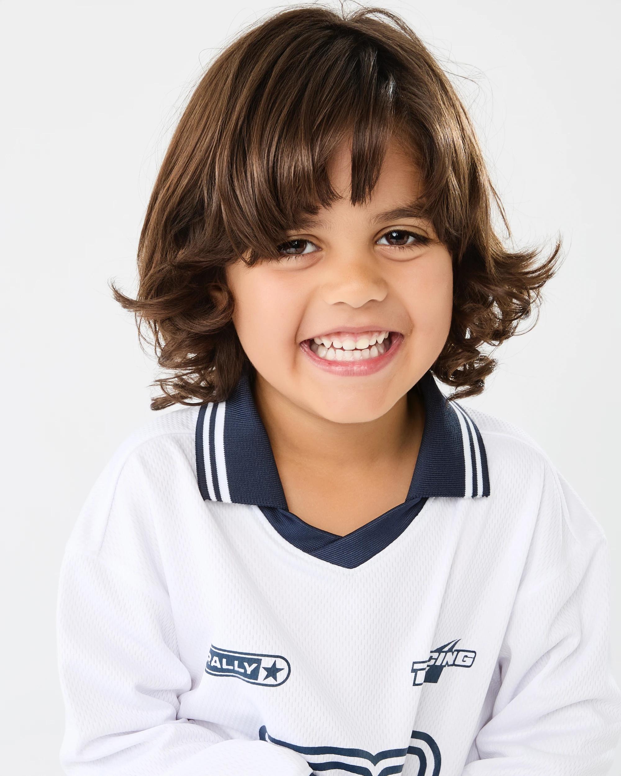 3 Long Sleeve Sports Jersey T-shirt Wht Moto, 3 of 7