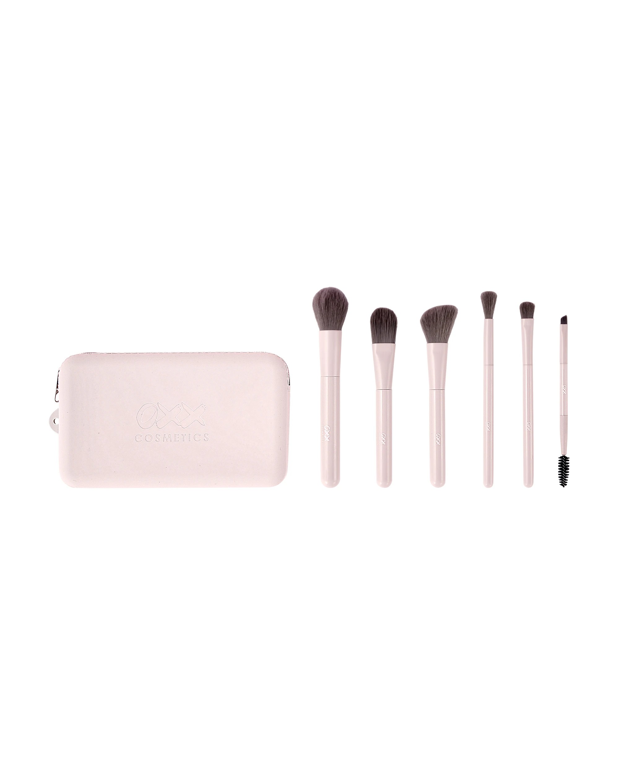 2 OXX Cosmetics 7 Piece Face & Eye Makeup Brush Set with Bag, 2 of 5