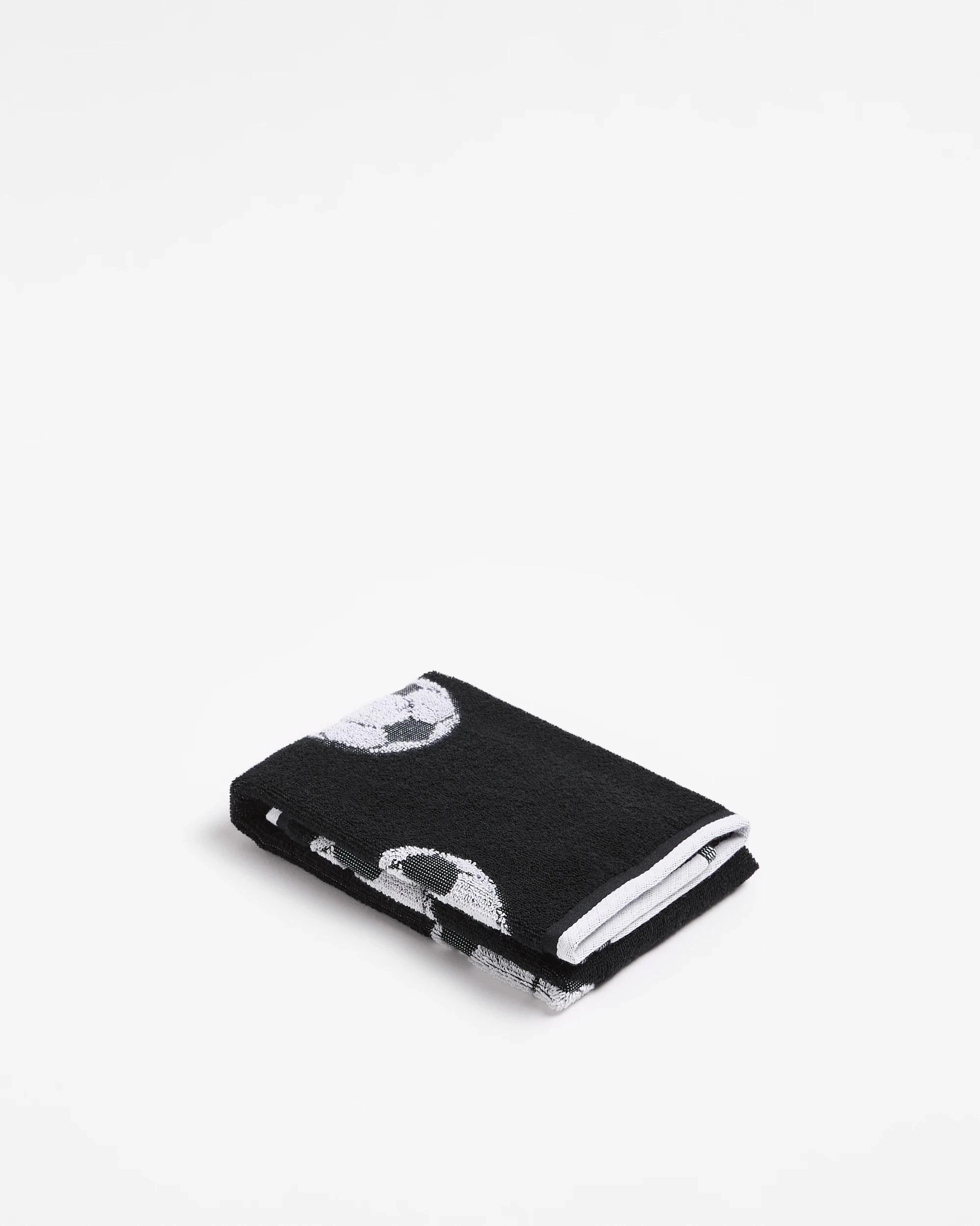 1 Target Sebby Soccer Ball Kids Australian Cotton Hand Towel - Black, 1 of 2