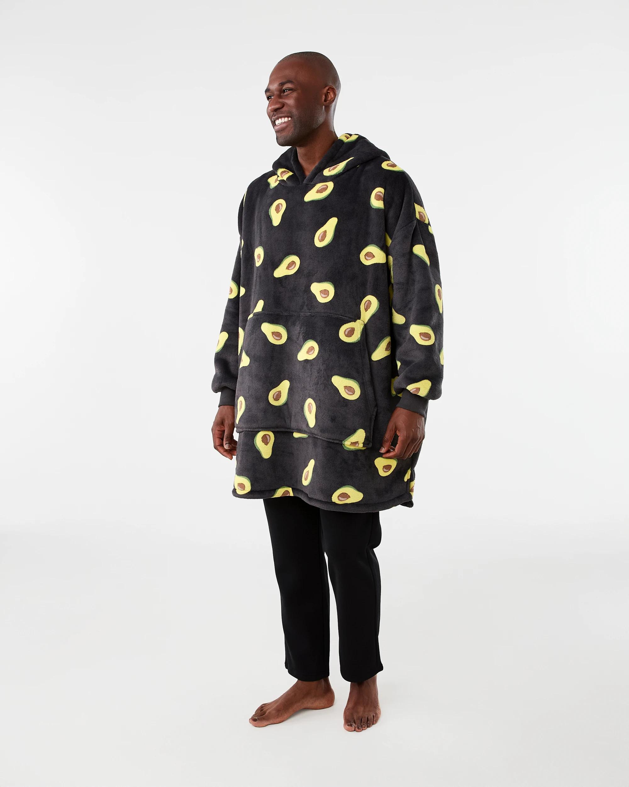 2 Print Pullover Gown Gry Avo La, 2 of 7