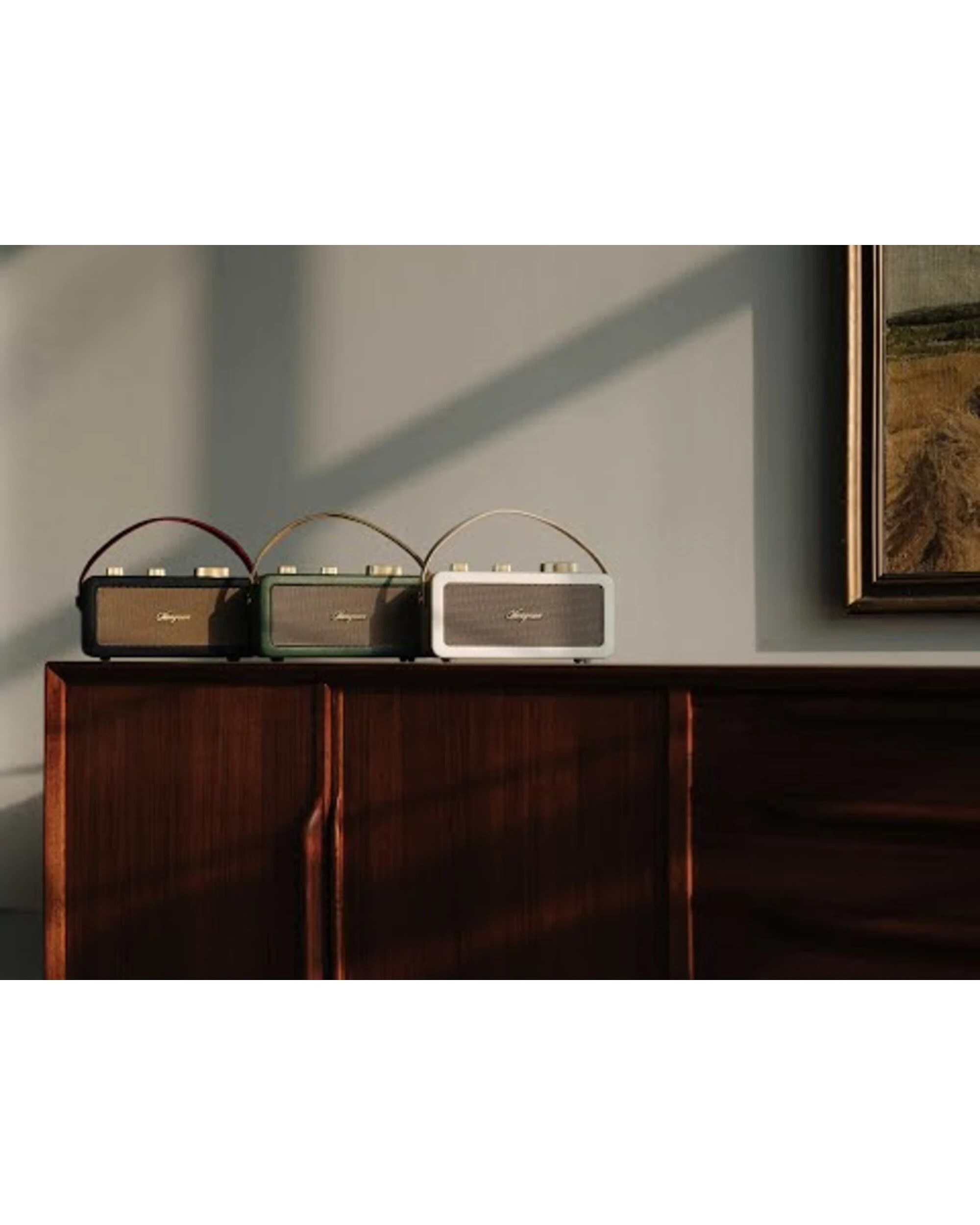 3 Sangean RA-101 BT Speaker w FM Radio - White, 3 of 5