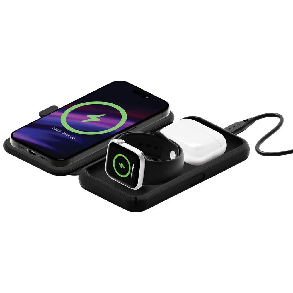 2 Cygnett MagTravel 3-in-1 Wireless Charger Black, 2 of 8