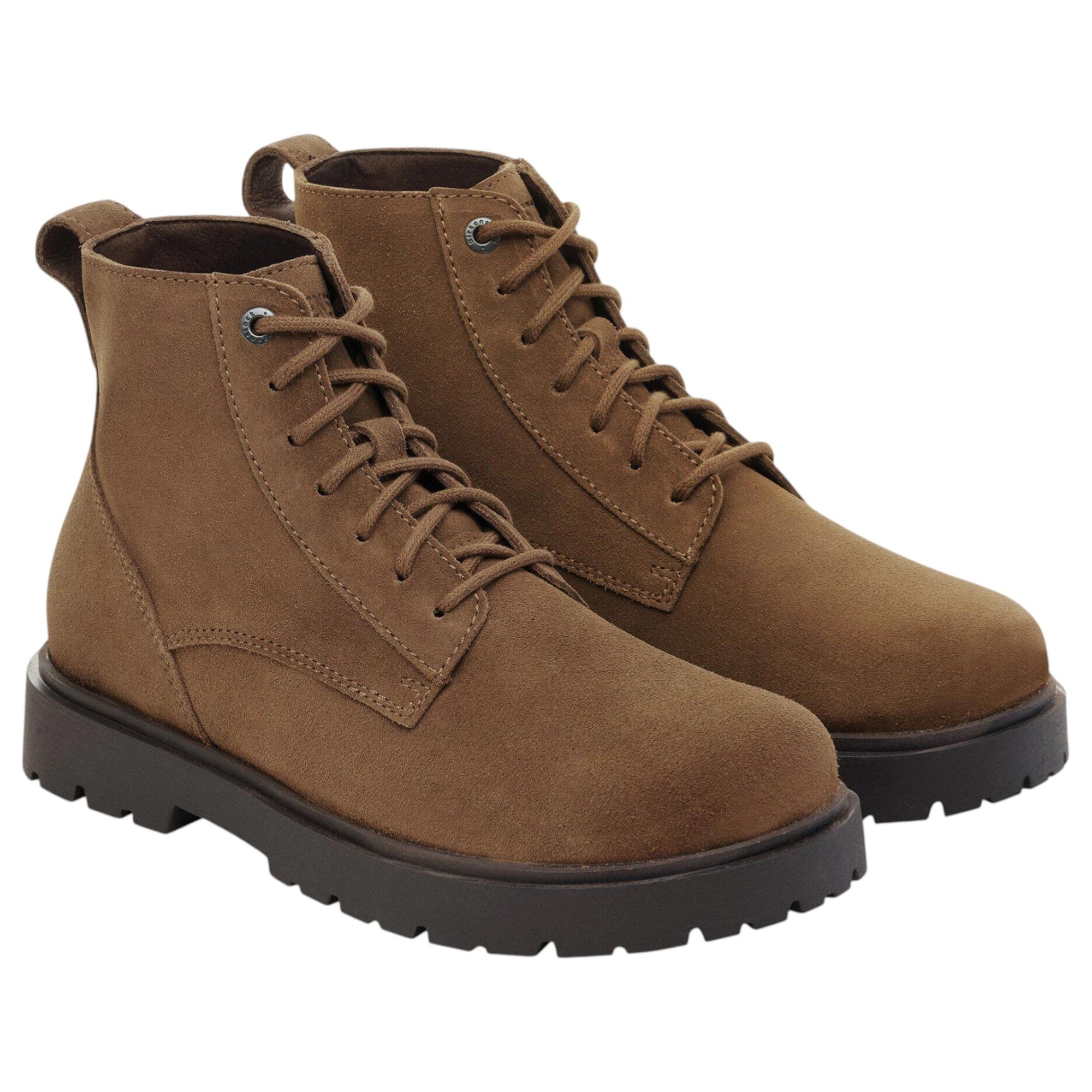 2 Birkenstock Mens Highwood Lace Mid Shoes Suede Leather Boots DARK TEA, 2 of 6