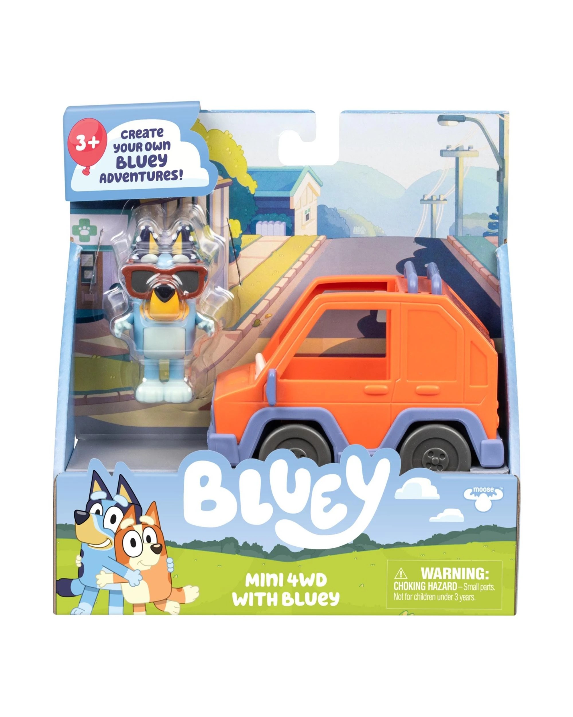 1 Bluey 4WD and Bluey Mini Figure Vehicle Playset, 1 of 6