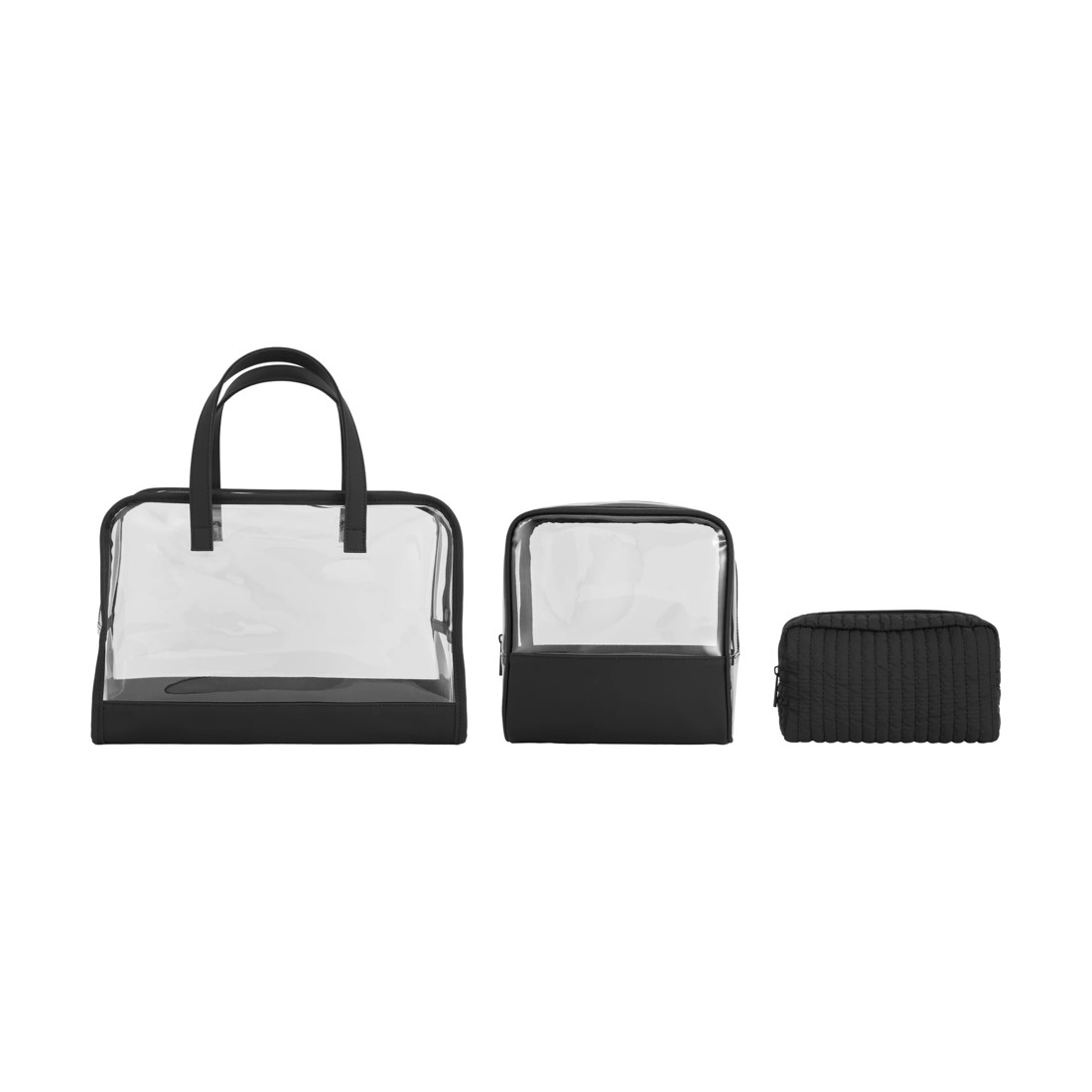 3 OXX Cosmetics 3 Piece Makeup Bag - Black, 3 of 6