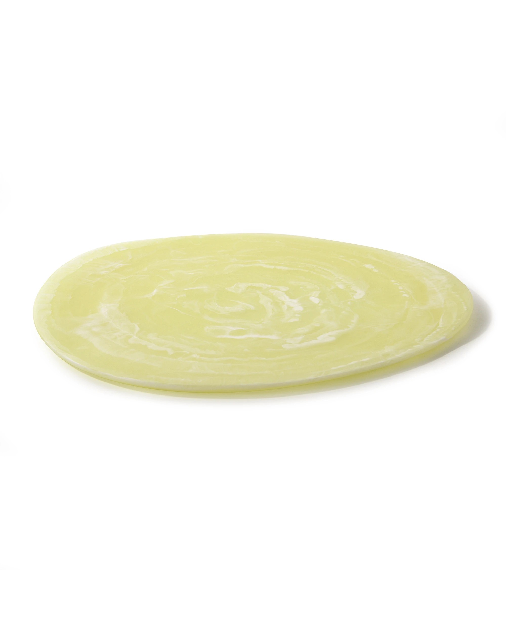 1 Cadence & Co. Chianti Resin Round Serving Platter 38x36cm - Lemon, 1 of 6