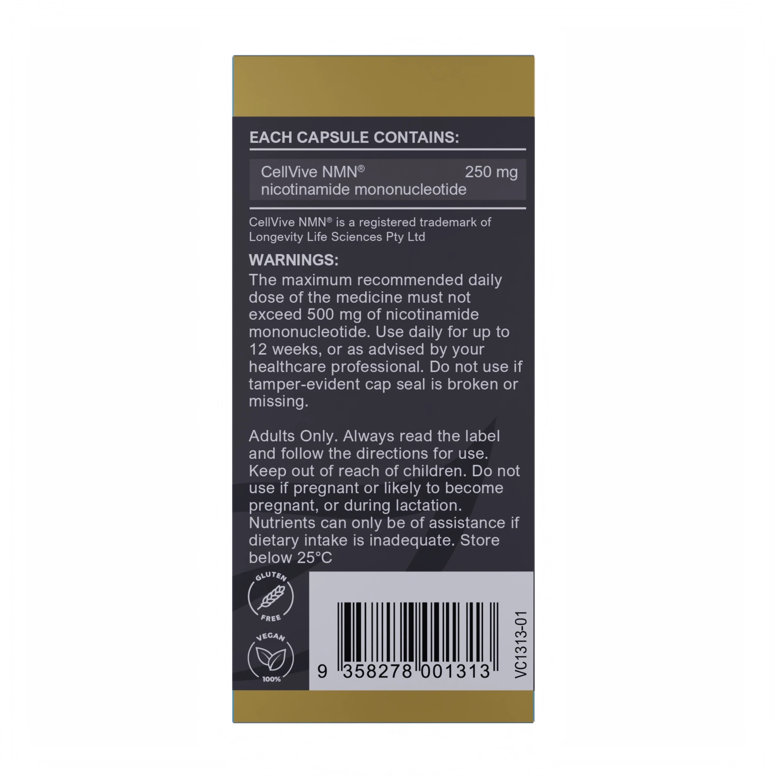4 Vitaceuticals 30pc Longevity Essentials NMN Cellular Energy Support Capsules, 4 of 4