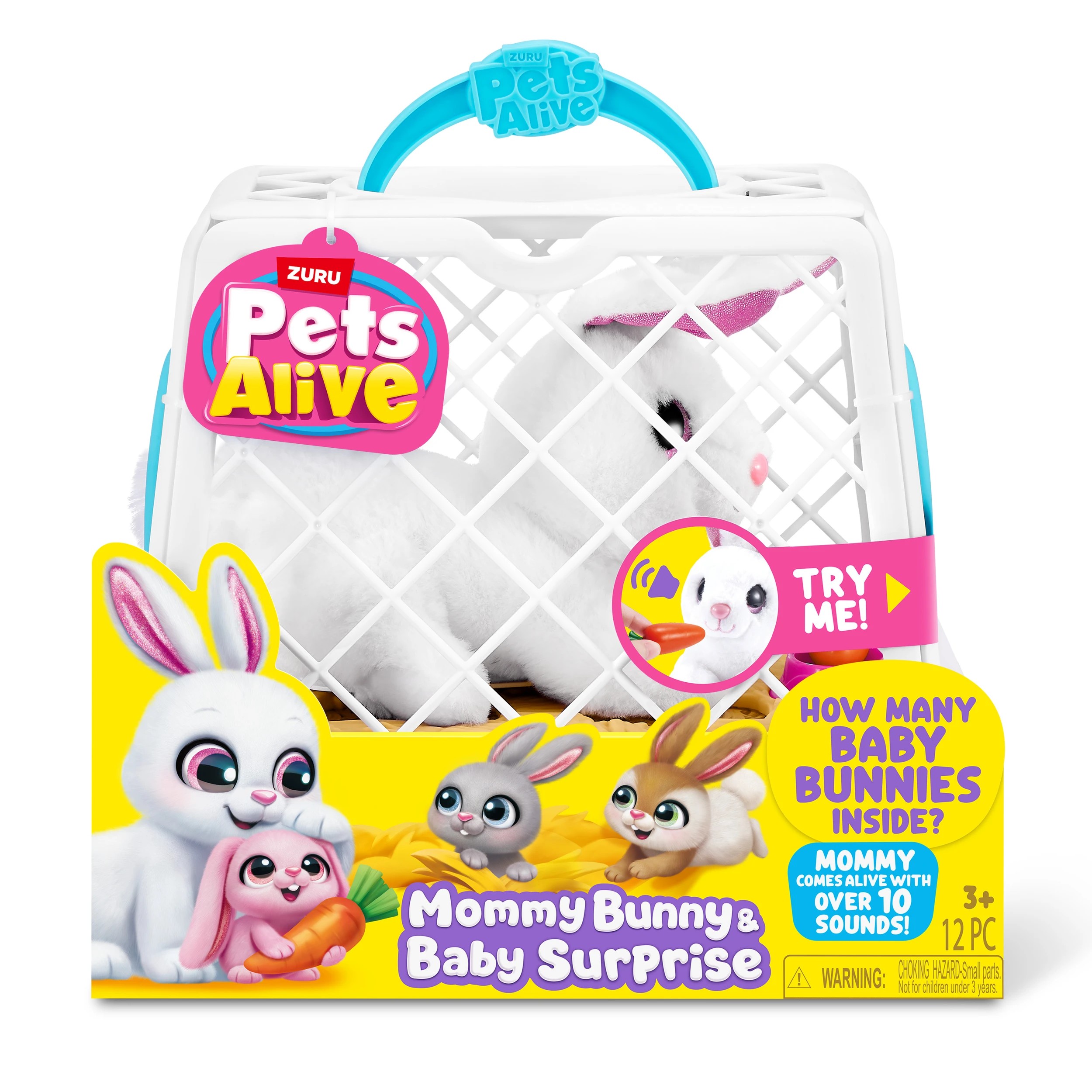 2 Pets Alive Mommy Bunny & Baby Surprise By ZURU - Assorted, 2 of 8