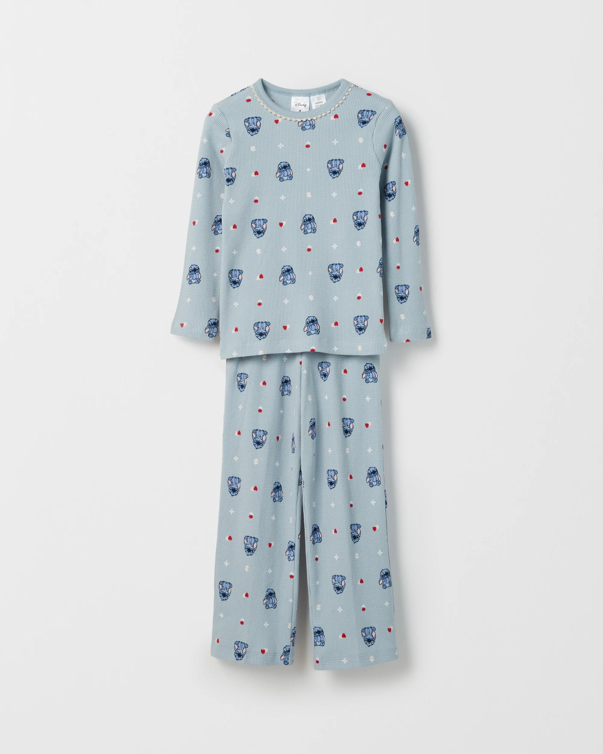 1 Disney Lilo & Stitch Australian Cotton Younger Girls Knit Pyjama Set LILO & STITCH, 1 of 4