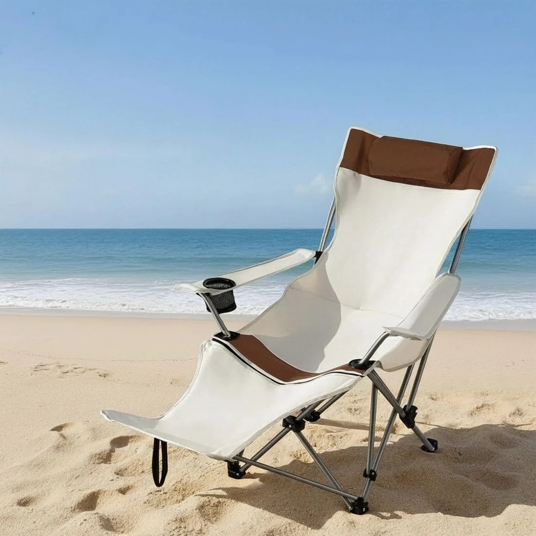 8 Weisshorn Camping Chair Reclining Adjustable Portable Outdoor Folding Lightweight - Multi, 8 of 9