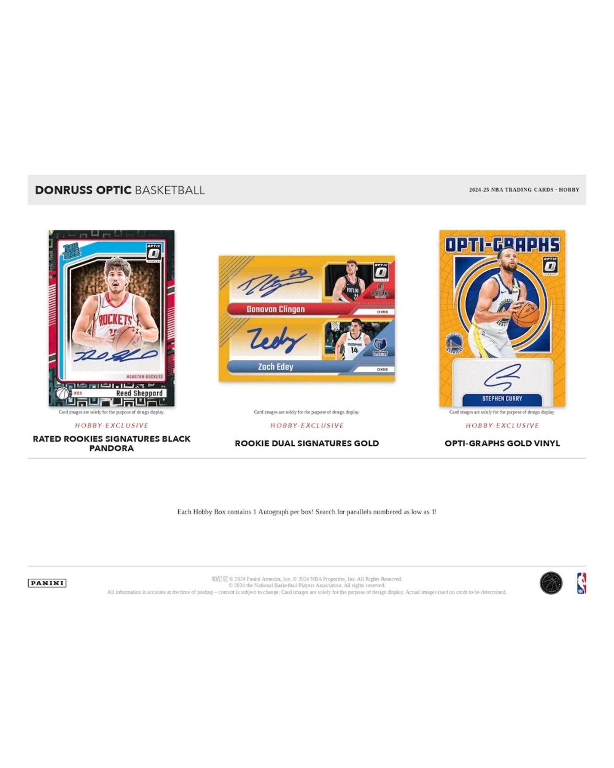 3 Panini 2024/2025 NBA Donruss Optic Basketball Hobby Pack, 3 of 5