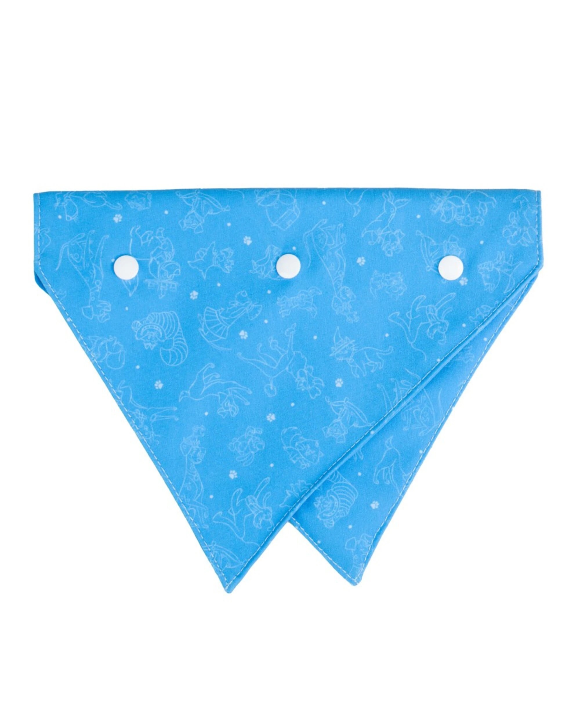 2 Disney - The Cats & Dogs of Disney Bandana - Small/Medium - Blue, 2 of 4