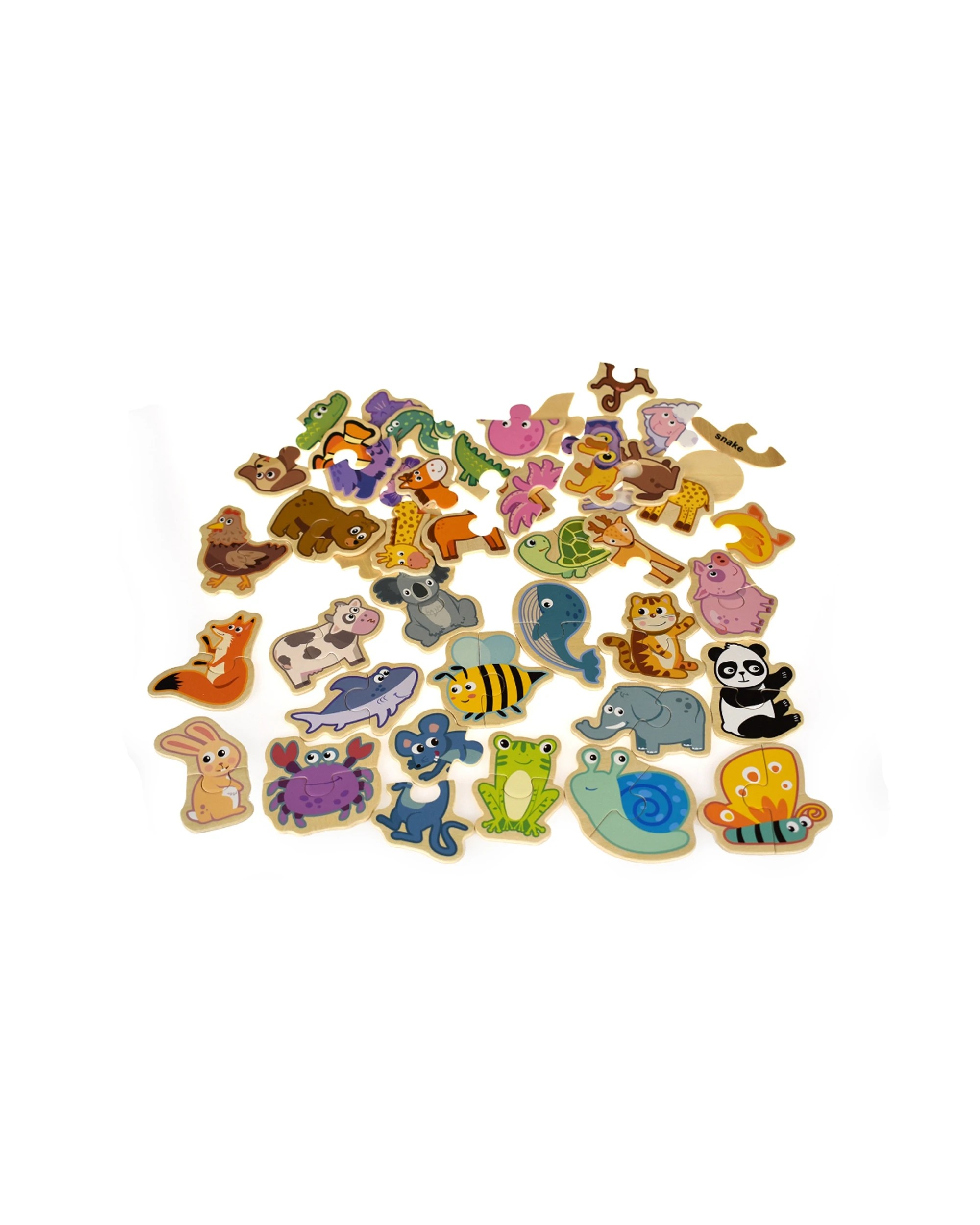 2 Kaper Kidz Animal Matching Kids Jigsaw Puzzle Board Toy - Multi, 2 of 6