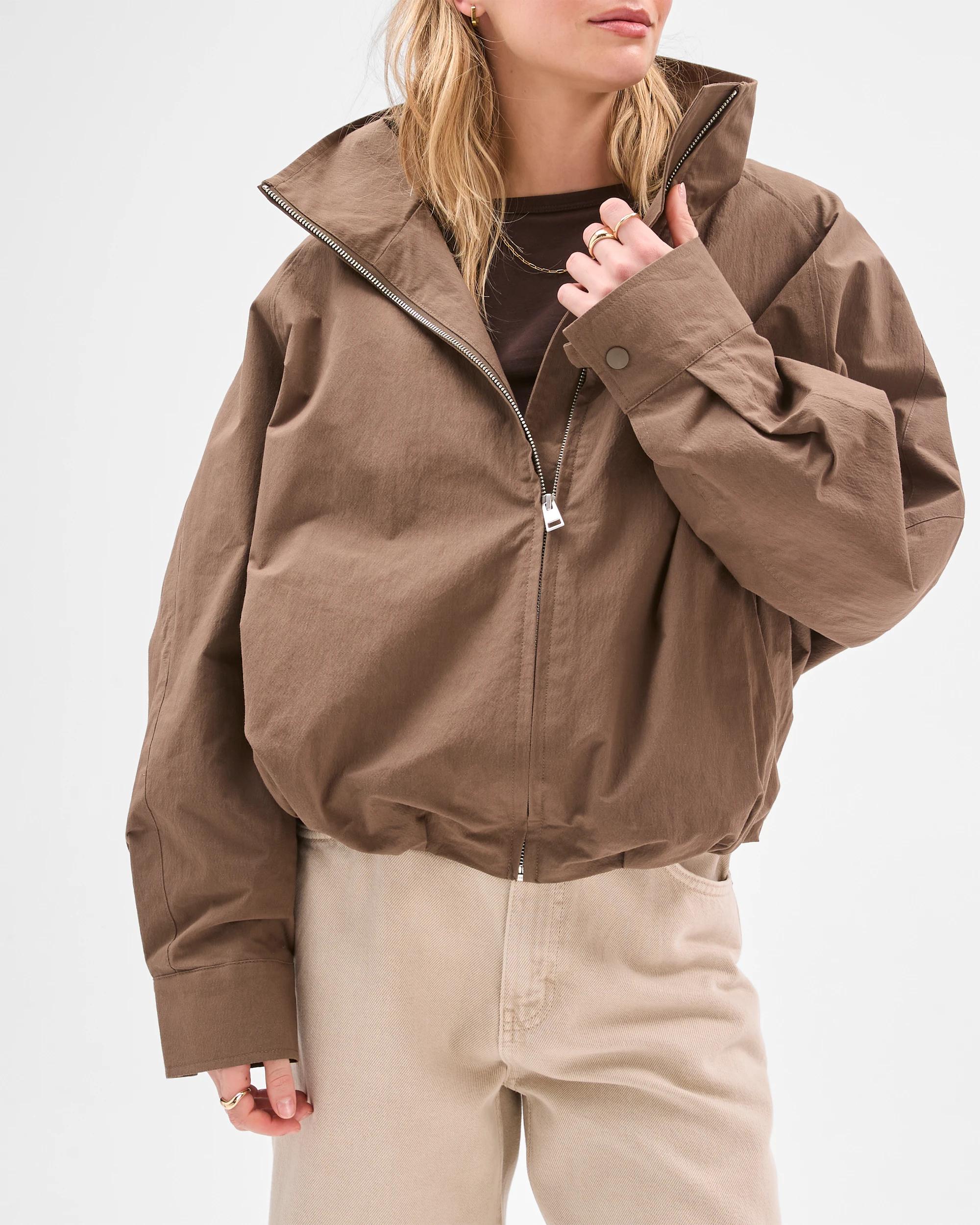 7 Lily Loves Australian Cotton Blend Parker Jacket DARK KHAKI, 7 of 9