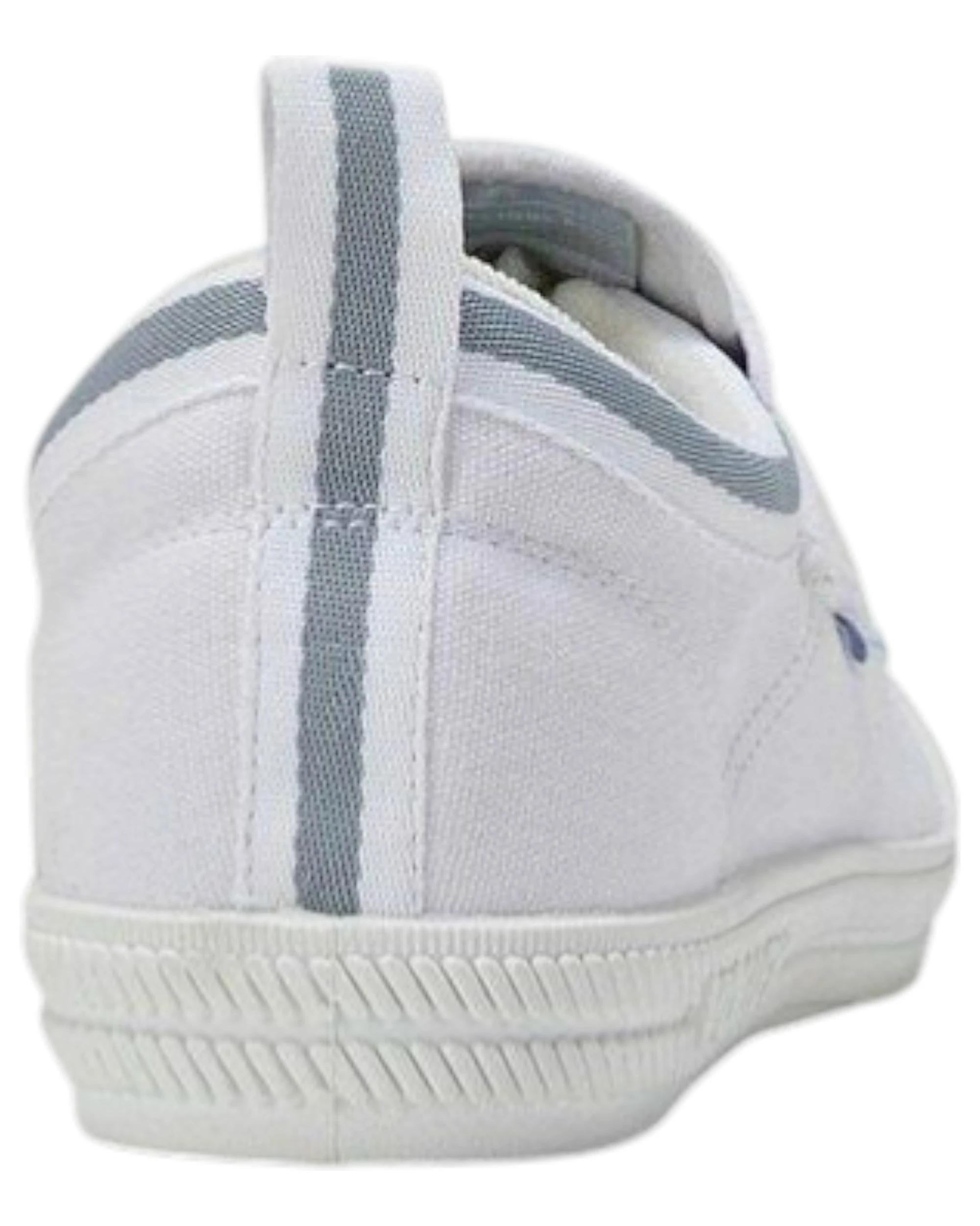 3 Volley Dunlop s International Low Canvas Casual Mens Shoes - White/Blue WHITE/LIGHT GREY INTERNATIONAL LOW, 3 of 4