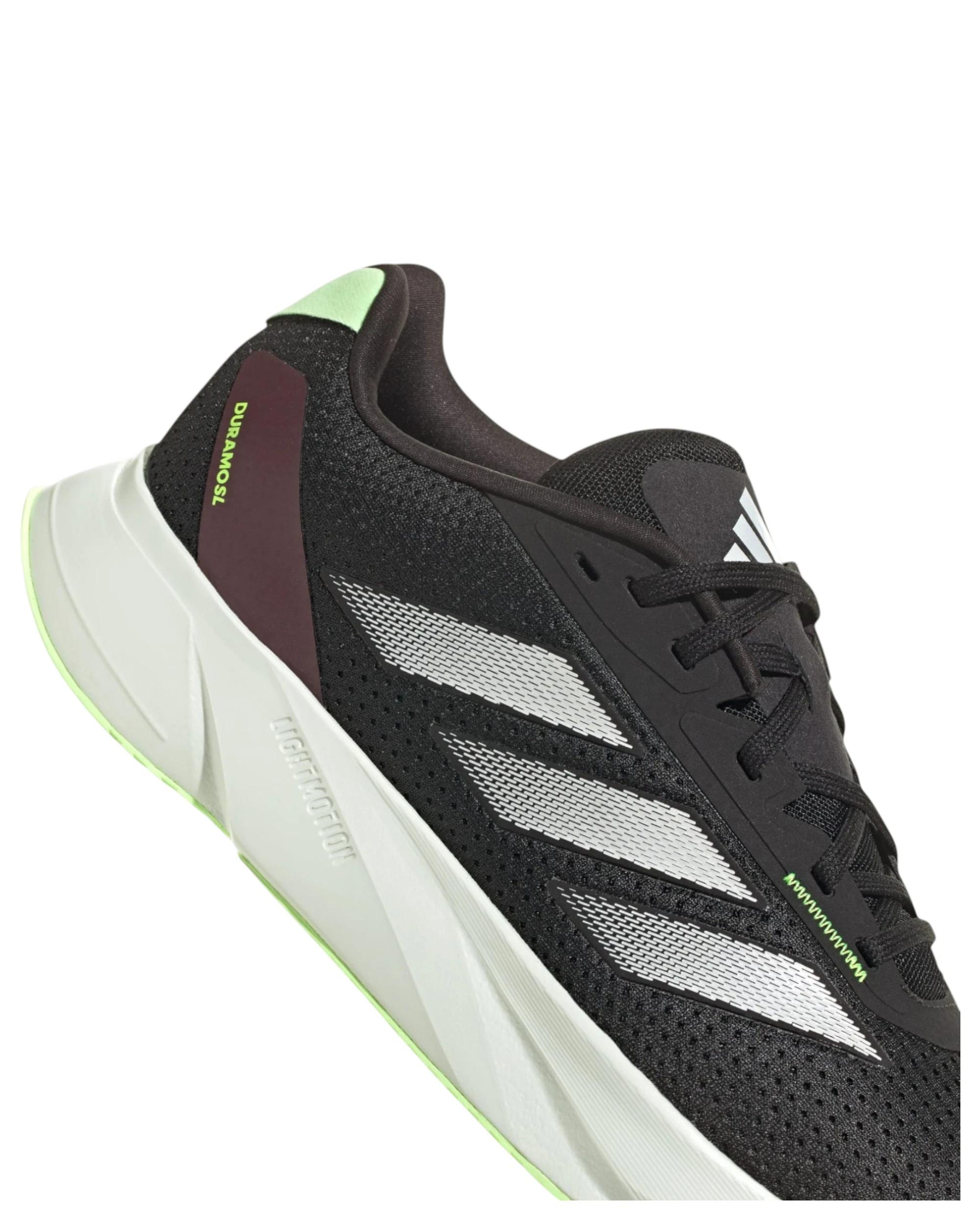 5 Adidas Mens Duramo SL Black Multi Athletic Running Shoes BLACK, 5 of 8