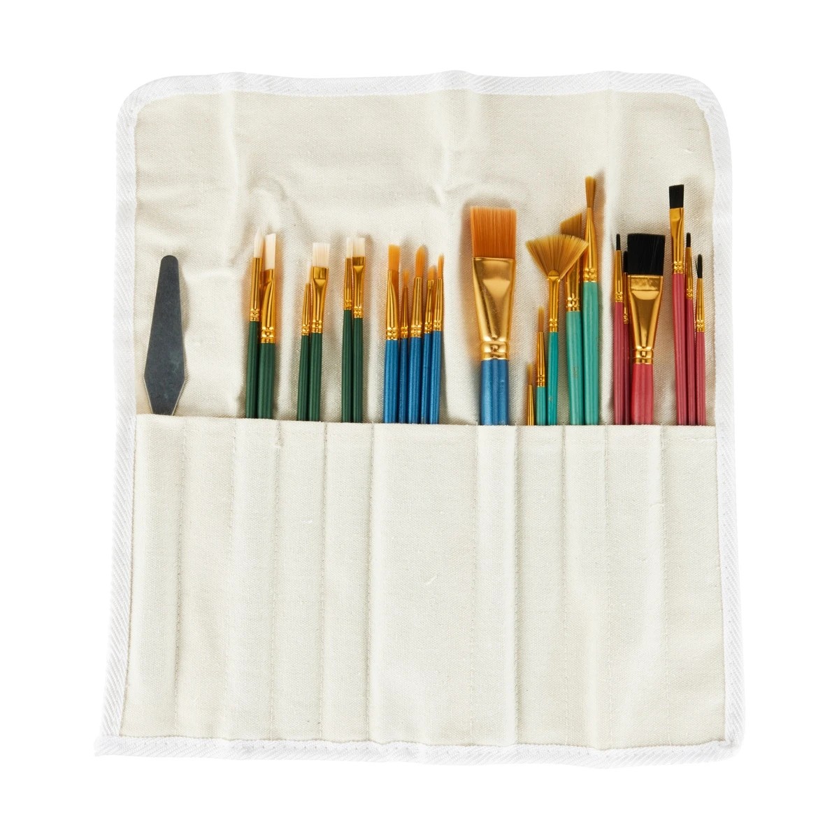 2 26 Piece Brush Set with Canvas Storage Roll, 2 of 9
