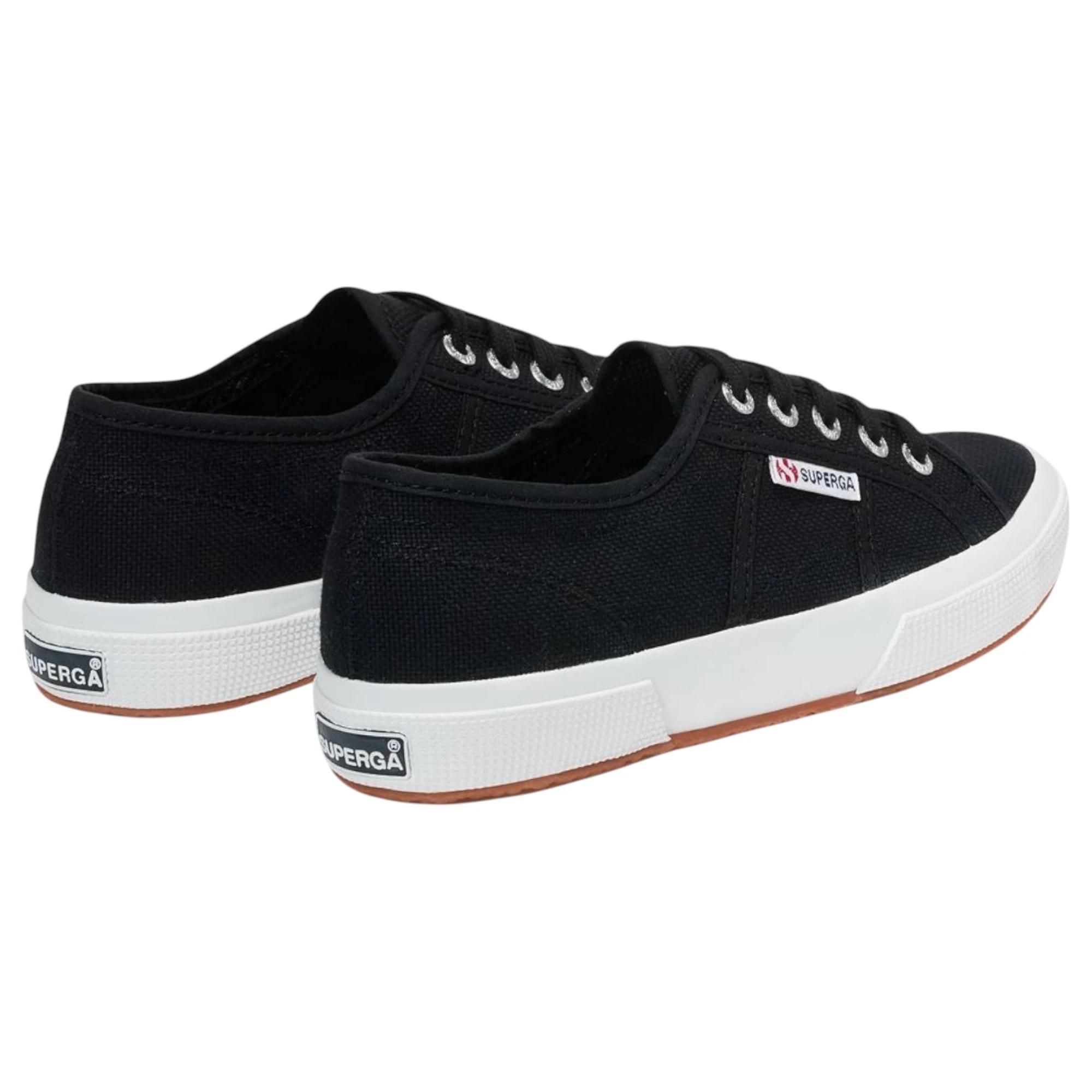 7 Superga Unisex 2750 Cotu Classic Black Casual Shoes Black/white, 7 of 7