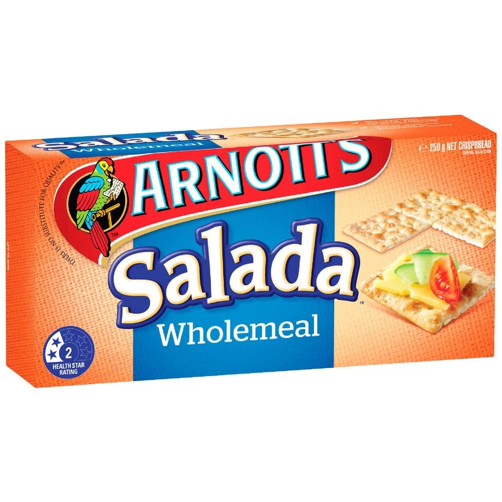 1 Arnott's Salada Wholemeal Crackers 250g, 1 of 4