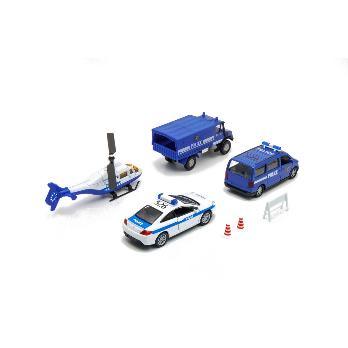 3 Welly Urban Spirit Free Wheeling & Moving Parts Police City Set, 3 of 7