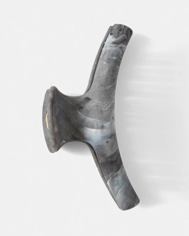 Black Matte Marble Look Claw Hair 