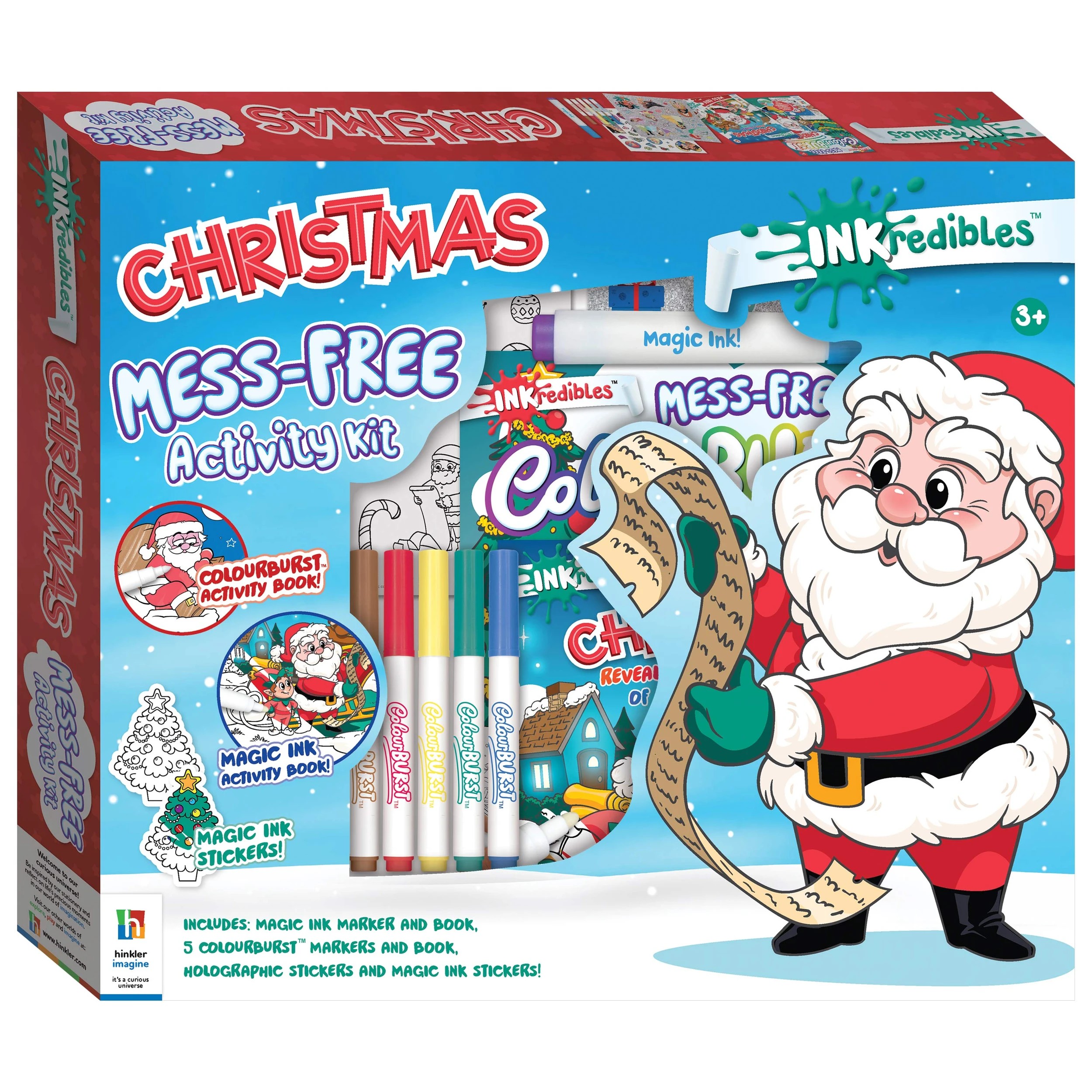 1 INKredibles Christmas ColourBurst Mess-Free Activity Kit - Book, 1 of 9