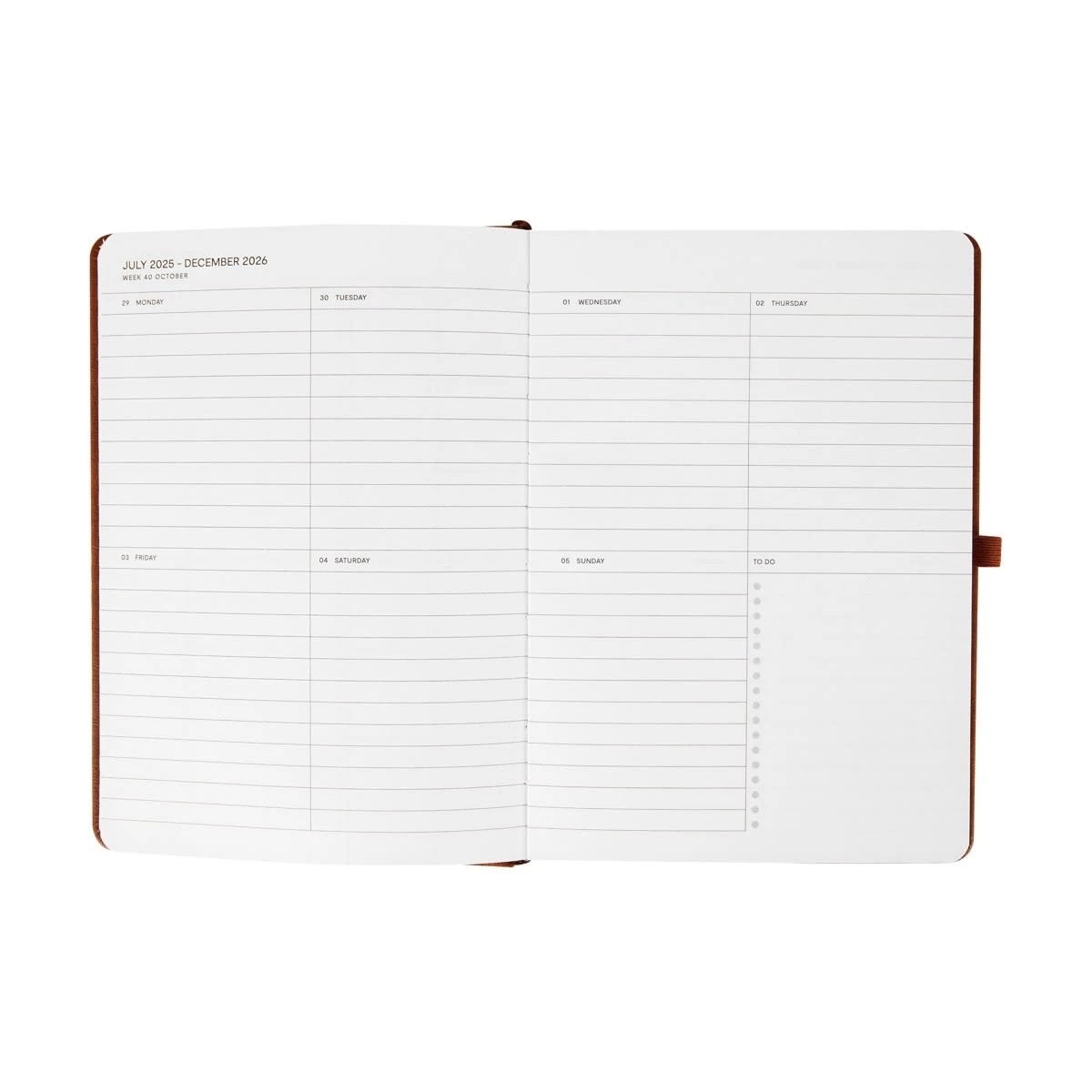 4 A5 2025/26 Diary - Tan, 4 of 7