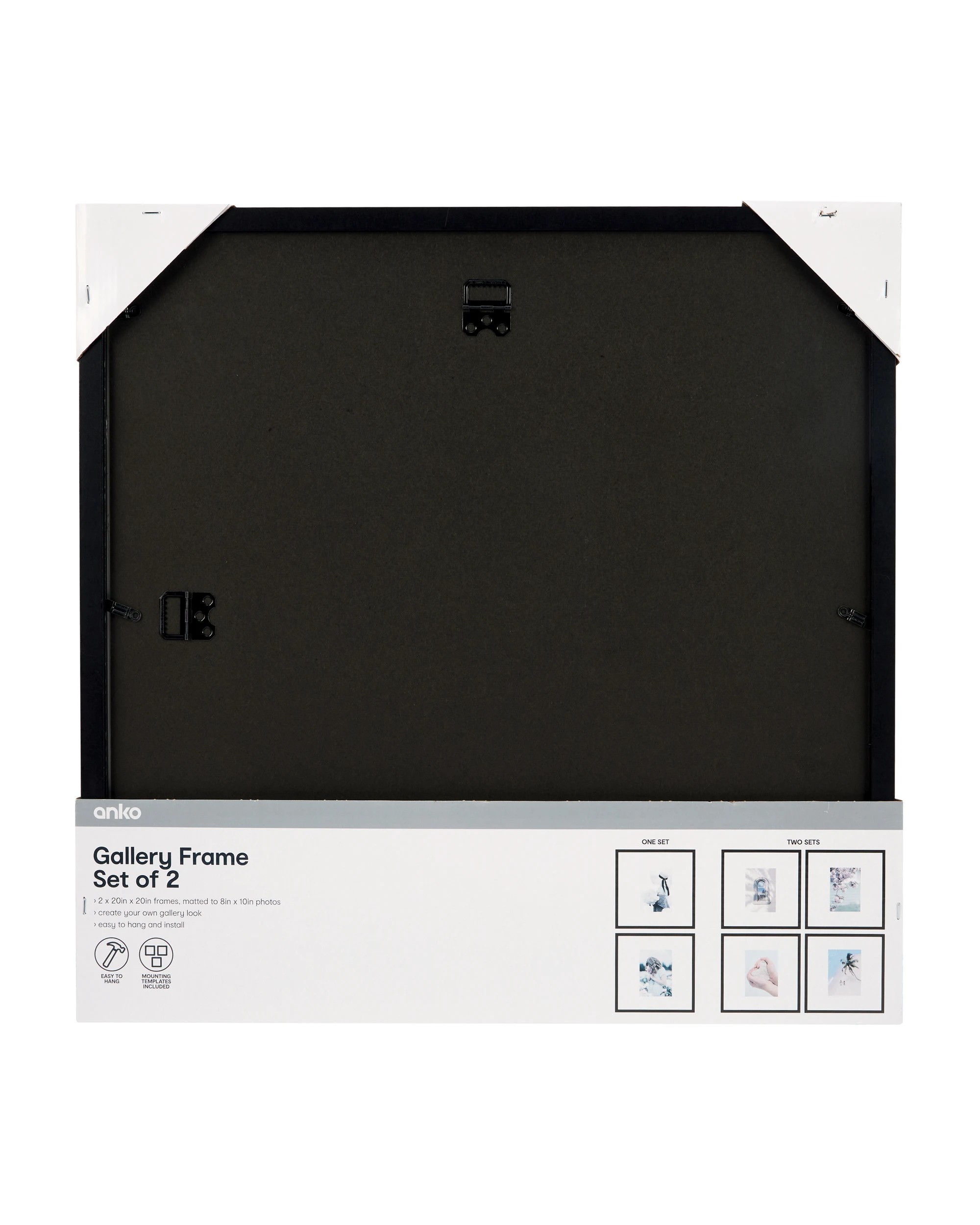 6 2 Piece Gallery Frame Set - Black, 6 of 6