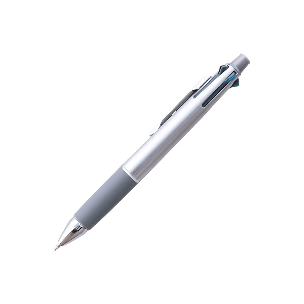 2 Uni Jetstream 4+1 Multi Pen 0.7mm Silver Barrel, 2 of 3