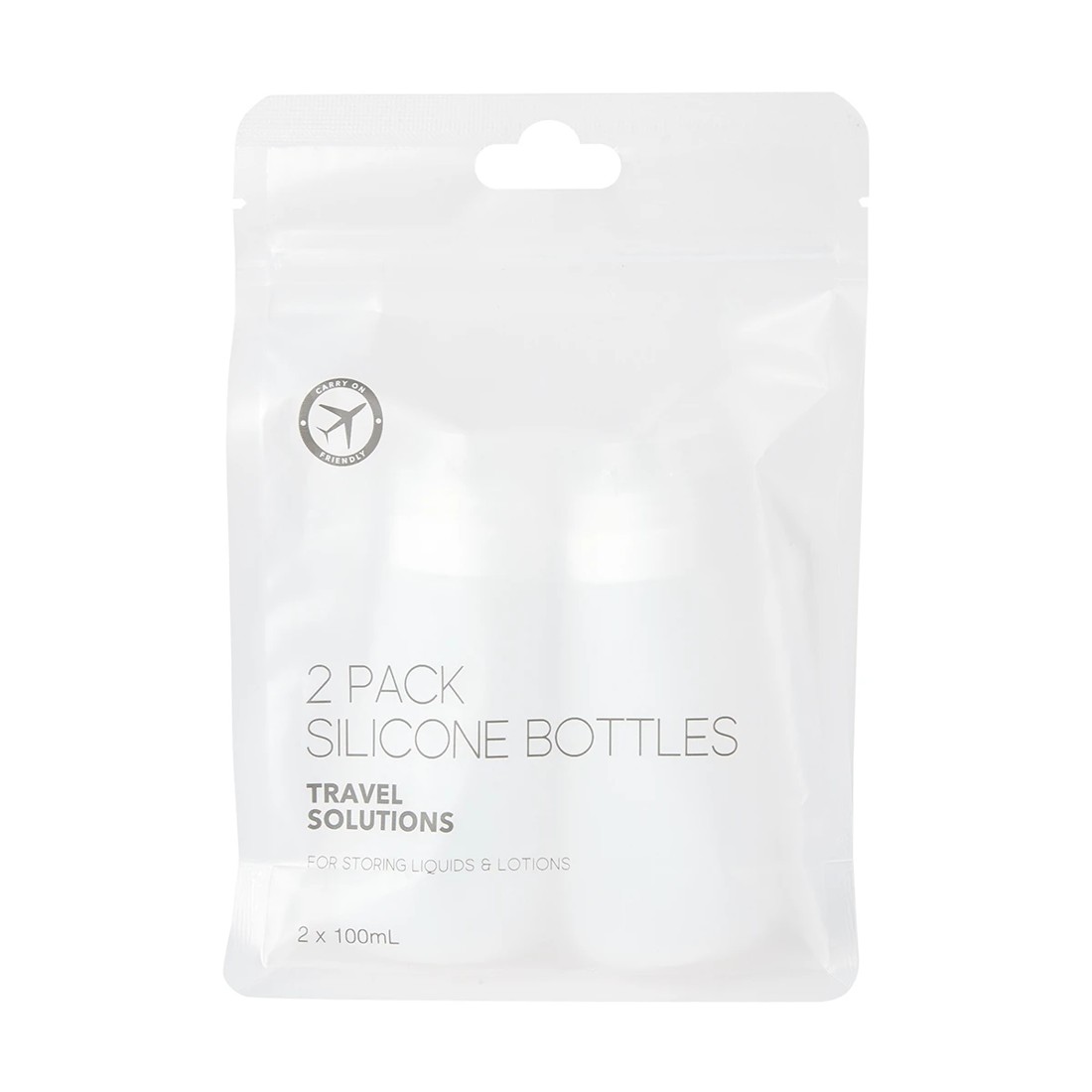 1 2 Pack Travel Solutions Silicone Bottles, 1 of 9